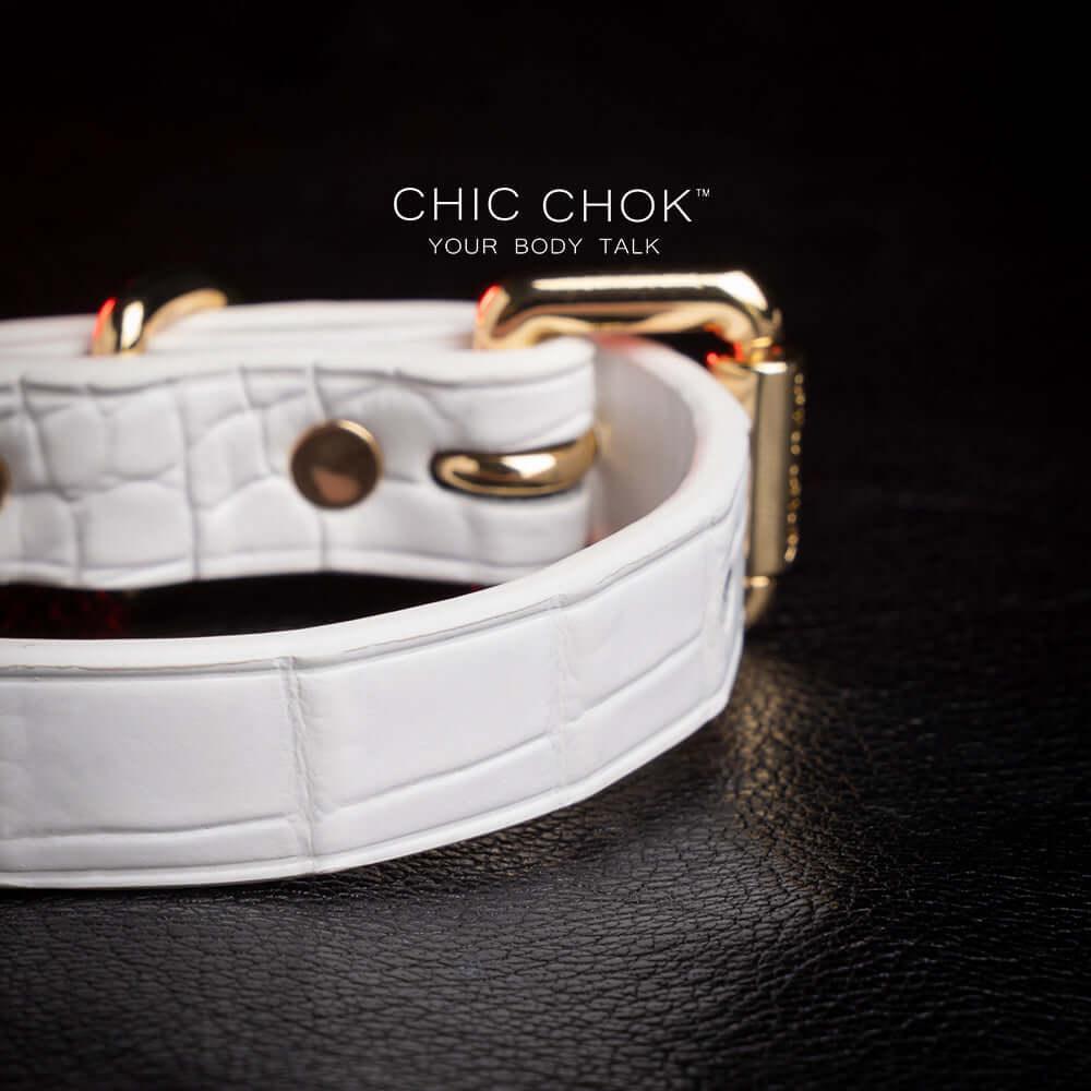 CHICCHOK [Daylight Chaser] - Crocodile Pattern Leather Bracelet - CHICCHOK