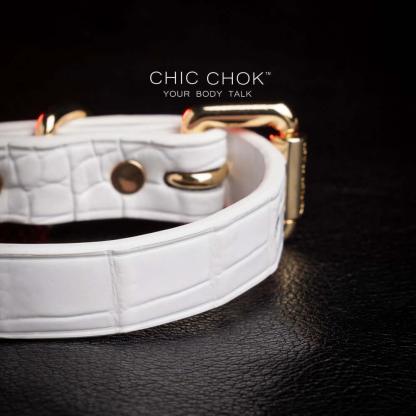 CHICCHOK [Daylight Chaser] - Crocodile Pattern Leather Bracelet - CHICCHOK