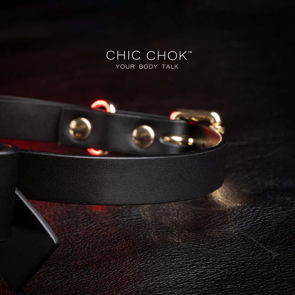 chicchok fristlove black collar, Butterfly necklace High-quality leather, handmade