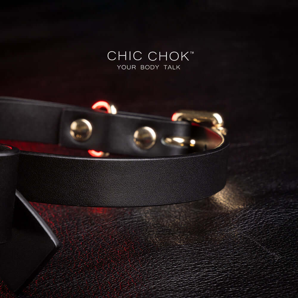 chicchok fristlove black collar, Butterfly necklace High-quality leather, handmade