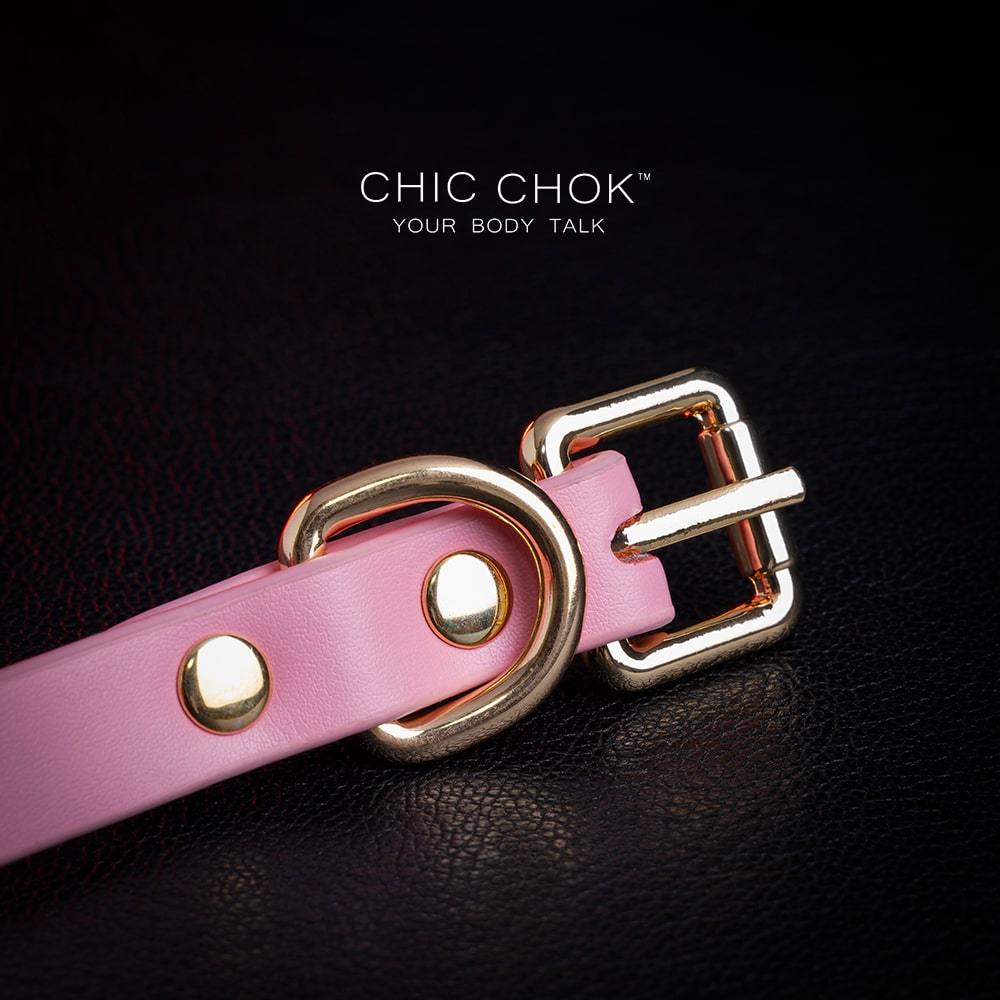 chicchok fristlove black collar, Butterfly necklace High-quality leather, handmade , pink choker