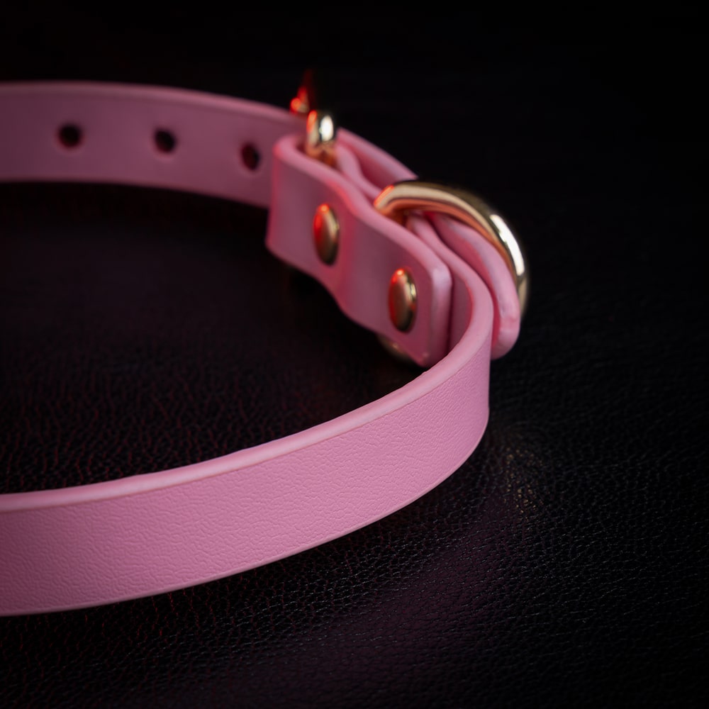 chicchok fristlove black collar, Butterfly necklace High-quality leather, handmade , pink choker