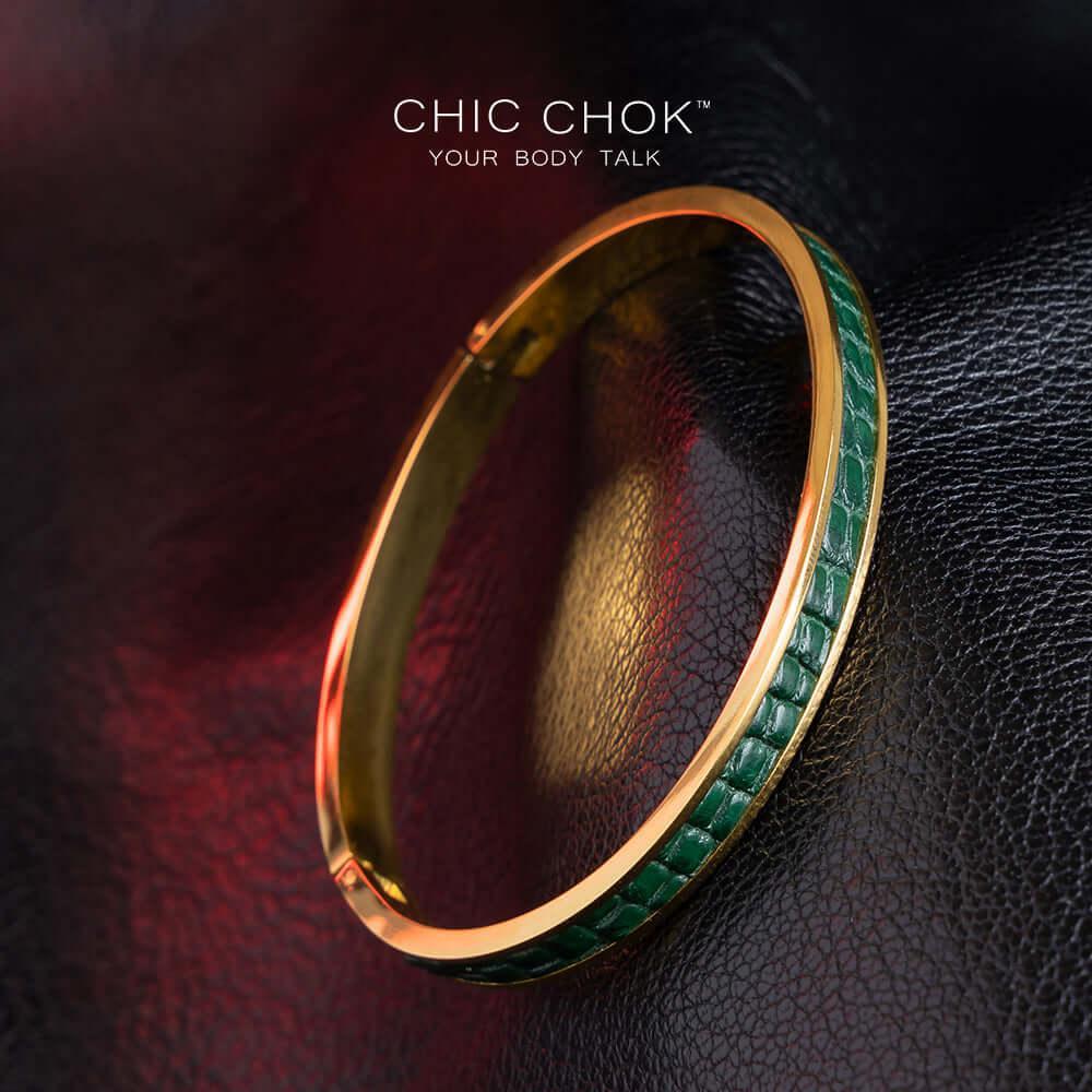 Iguana Queen - Metallic Bracelet - CHICCHOK