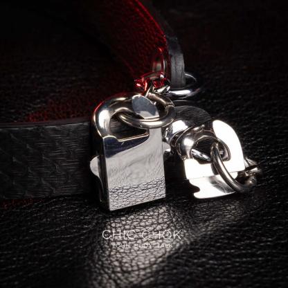 CHICCHOK [Night Watchman] - Black Python Fashion Front Lobster Clasp Daily Choker - CHICCHOK