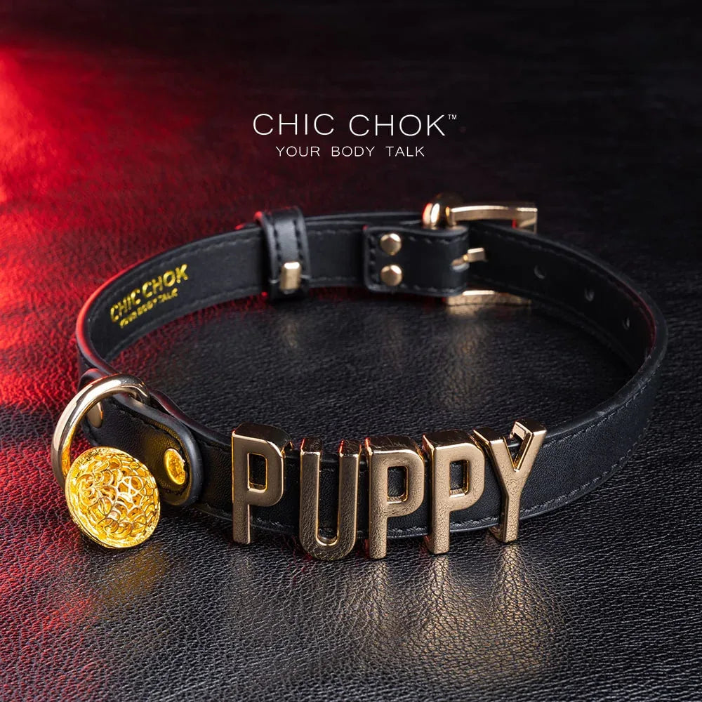 CHICCHOK [PUPPY] - Personalize Letters(Maximum 6) Fashion Choker - CHICCHOK