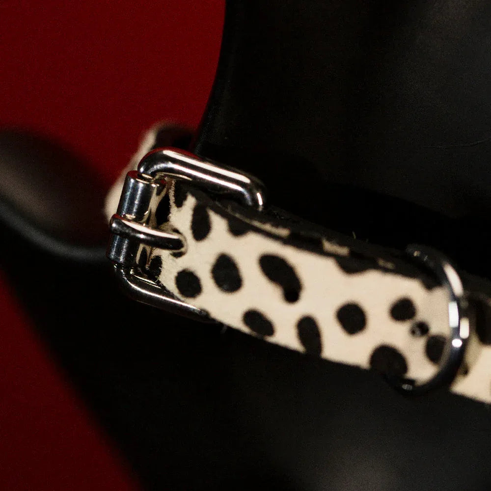 CHICCHOK [Spotty Pup] - Classic Black Dots Horse Hair Adjustable Fashion Choker - CHICCHOK