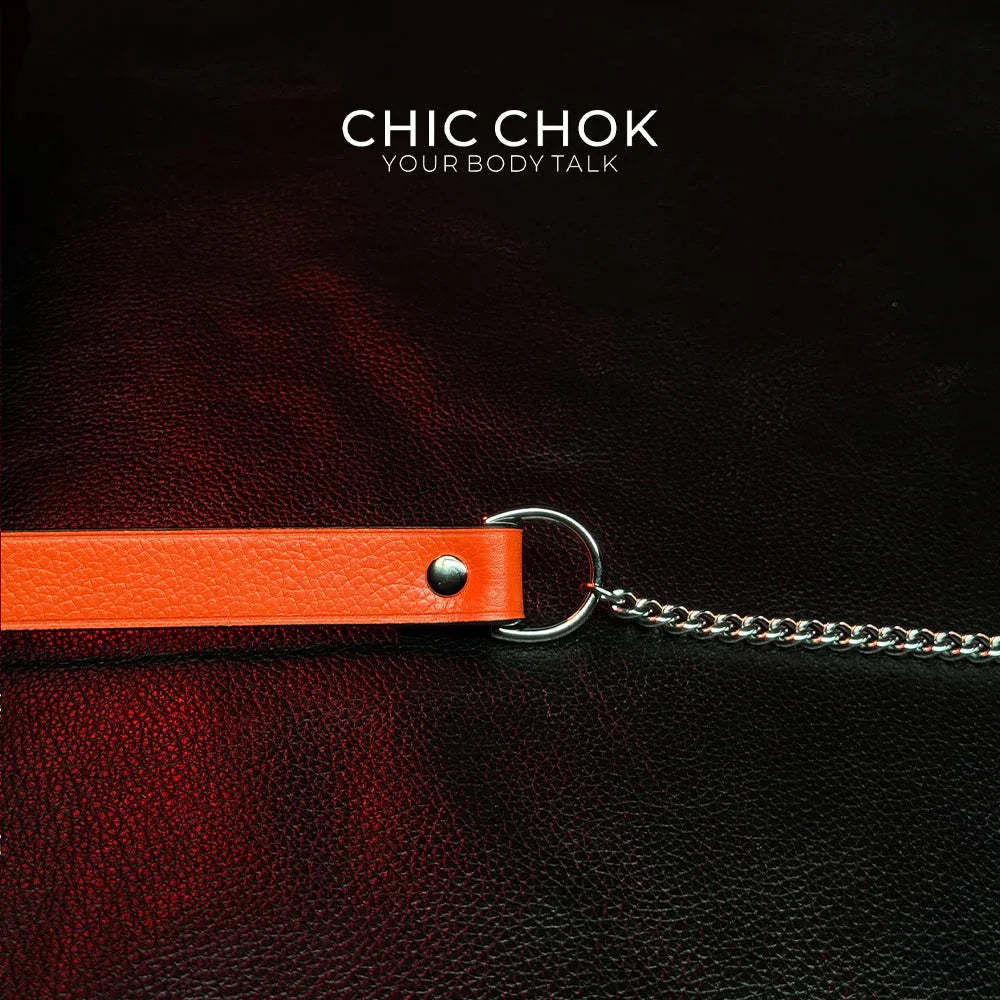 CHICCHOK [Breathless] Pulling Fashion and Fun Choker(Orange) - CHICCHOK
