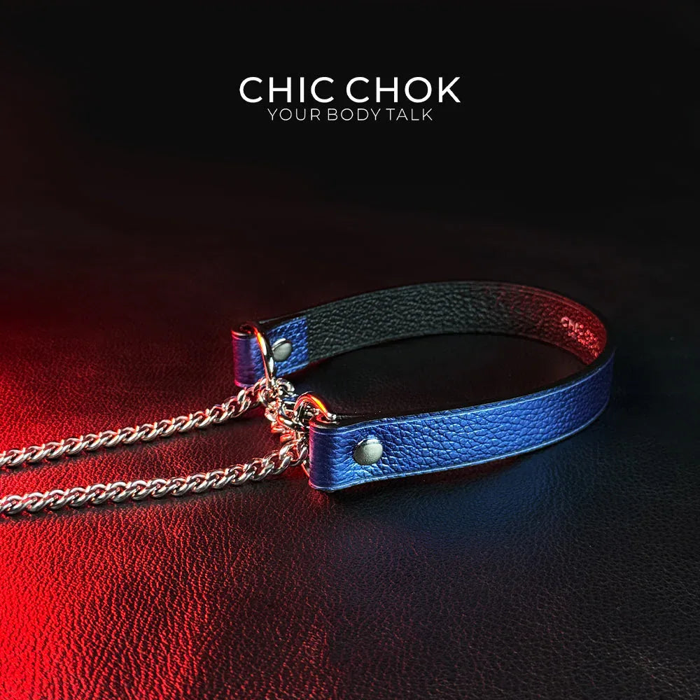 CHICCHOK [Breathless] Pulling Fashion and Fun Choker(Blue) - CHICCHOK