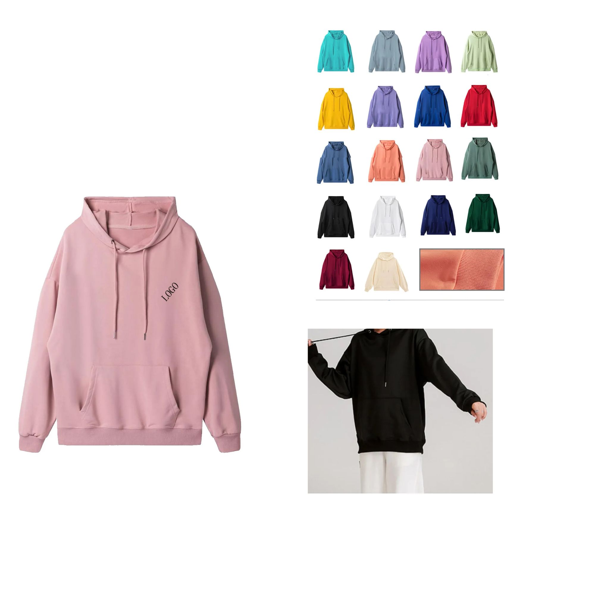 Customizable Hooded Sweatshirt