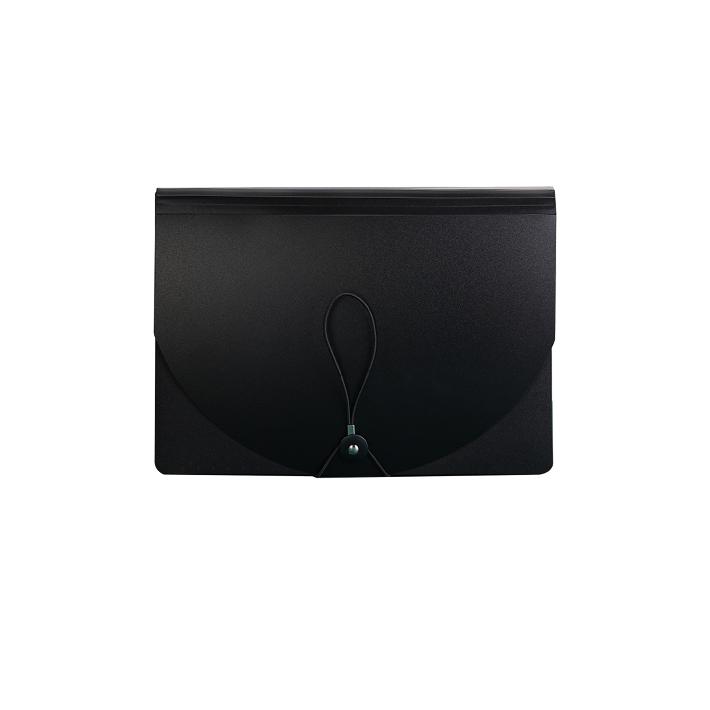 Black three-side sealed accordion bag a4 multi-layer large capacity pp folder wholesale office supplies file (9.4" x 13")