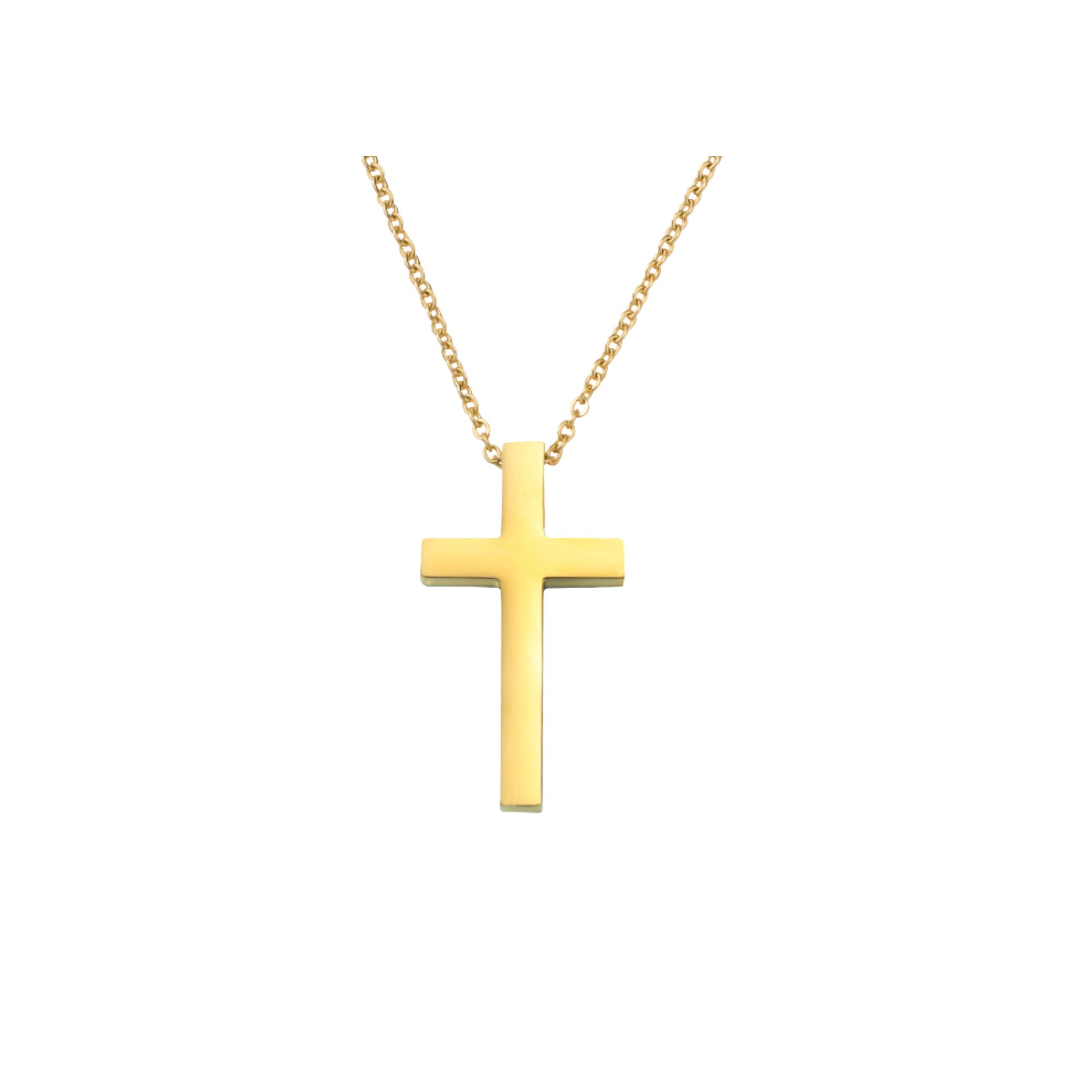 Durable Titanium Cross Pendant Necklace