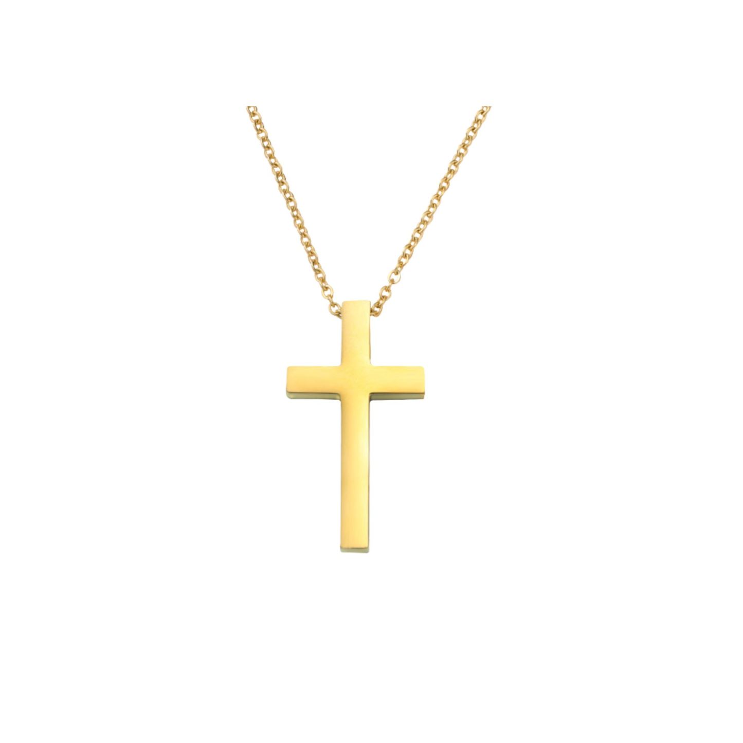 Durable Titanium Cross Pendant Necklace