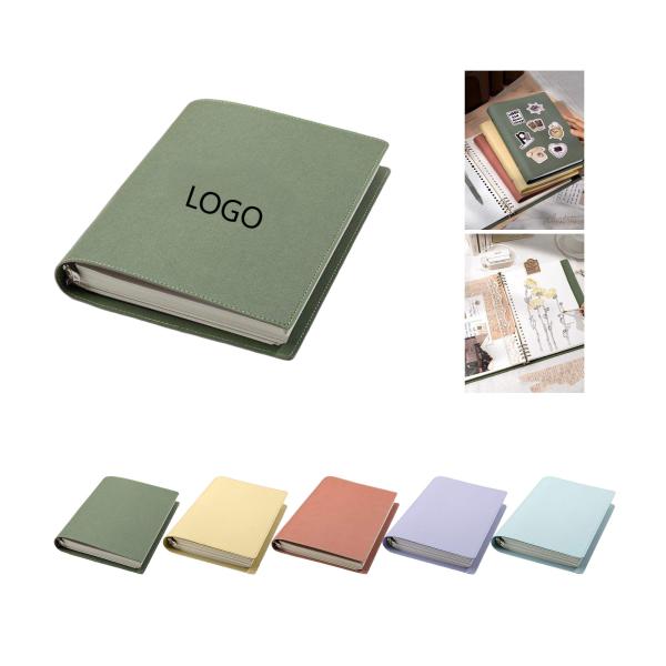 Super thick soft leather loose-leaf notebook 9.1" x 7.1"