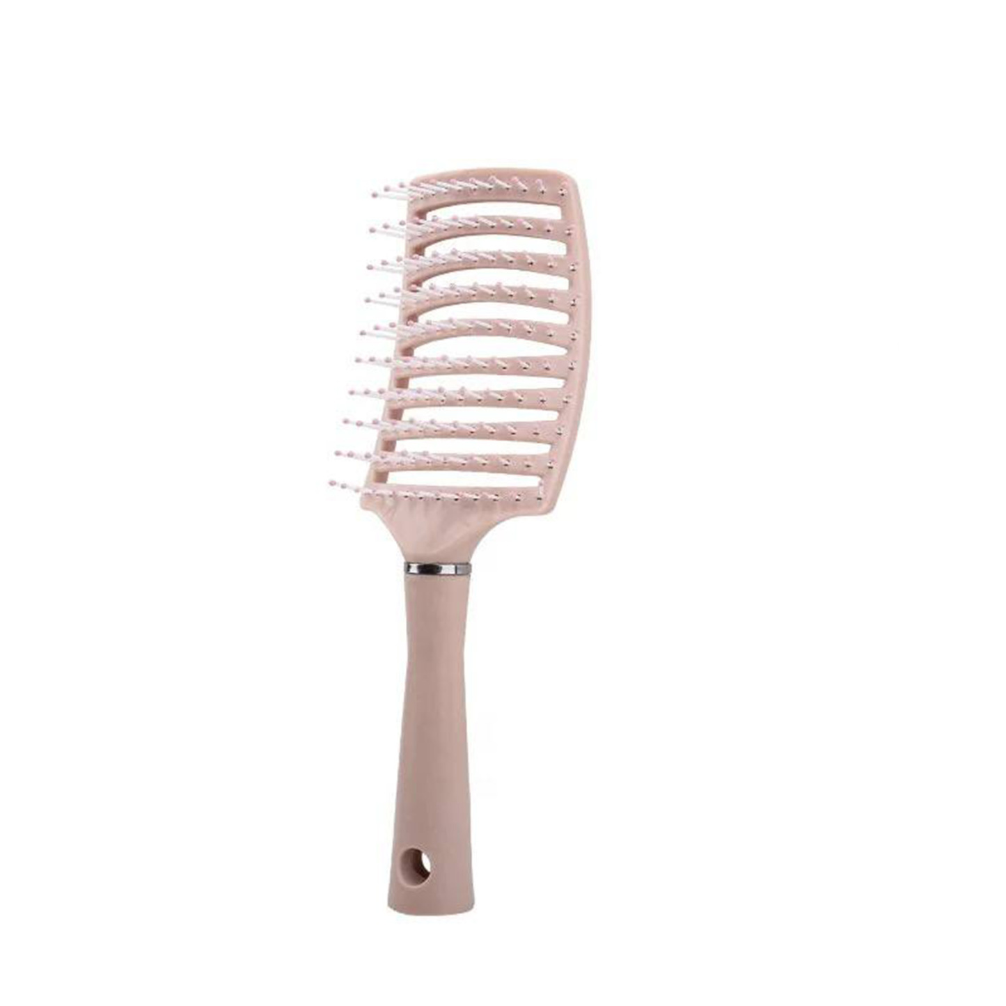 Ergonomic Big Curved Massage Styling Comb – Pink, 9.8 Inches