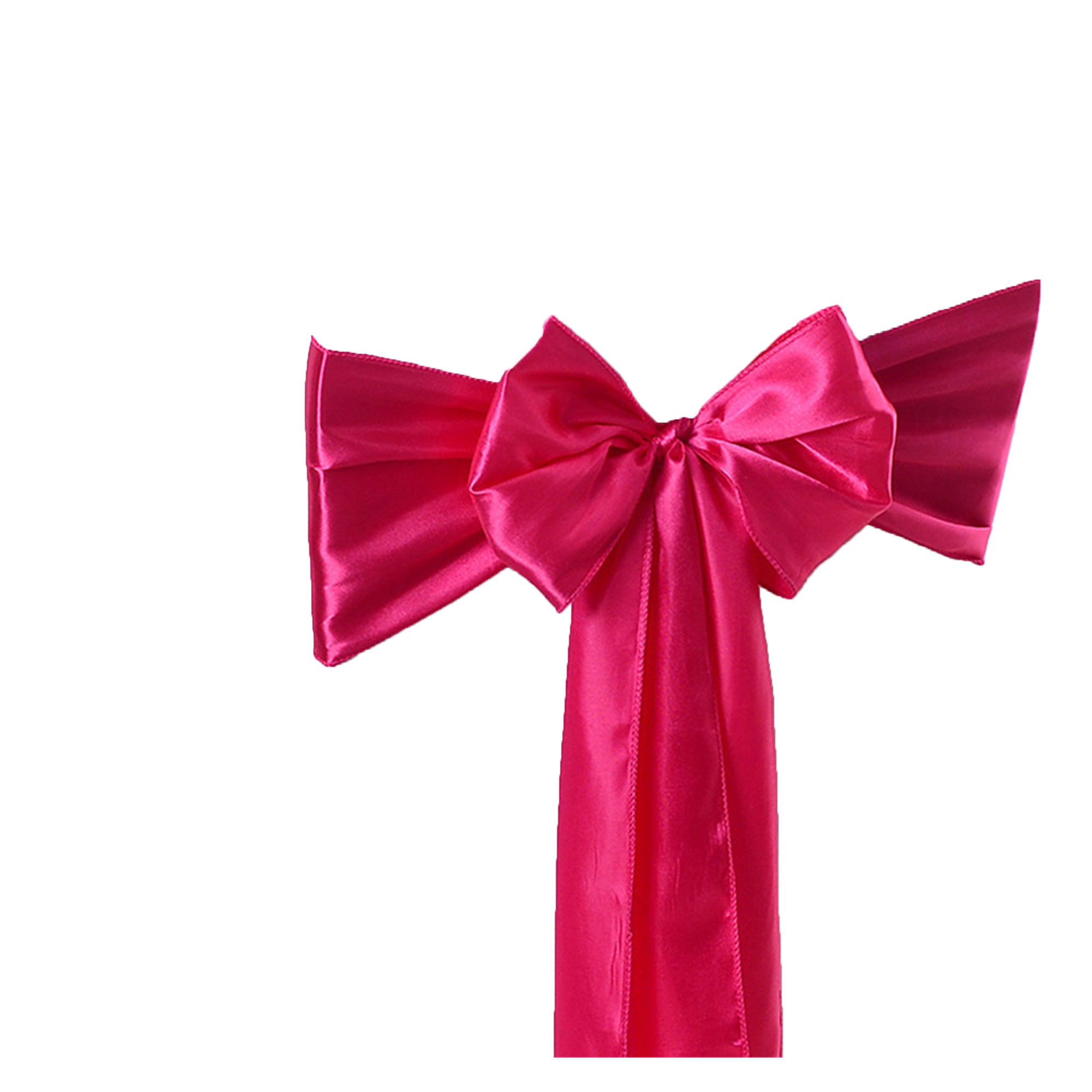 Exquisite satin ribbon chair cover 6.7" x 108.3"