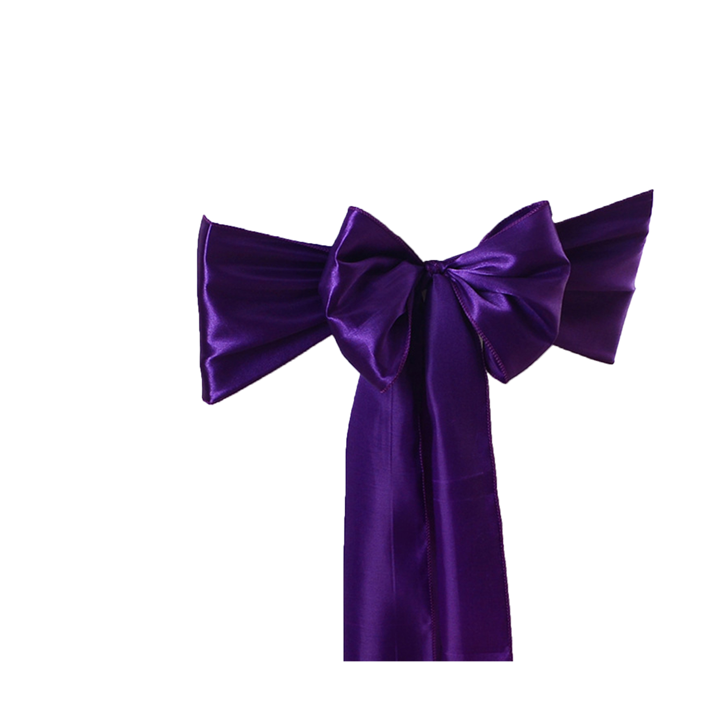 Exquisite satin ribbon chair cover 6.7" x 108.3"