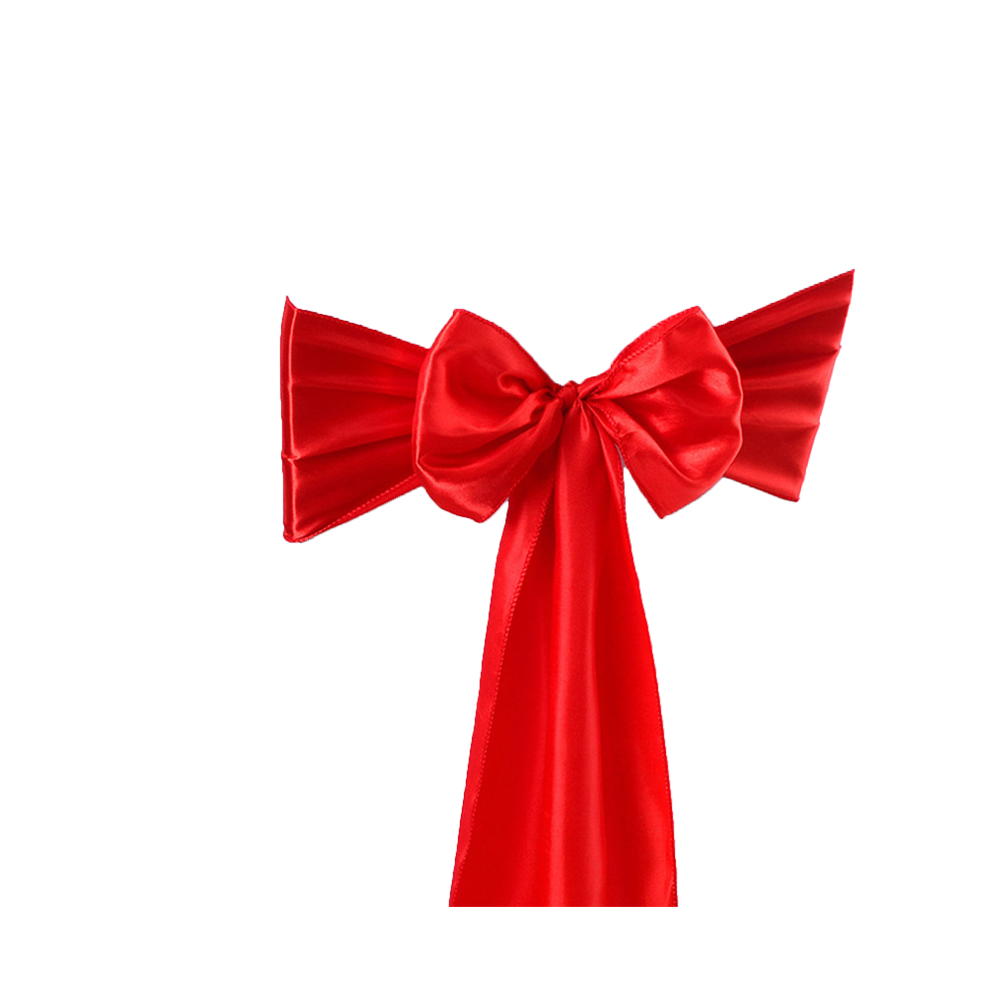 Exquisite satin ribbon chair cover 6.7" x 108.3"