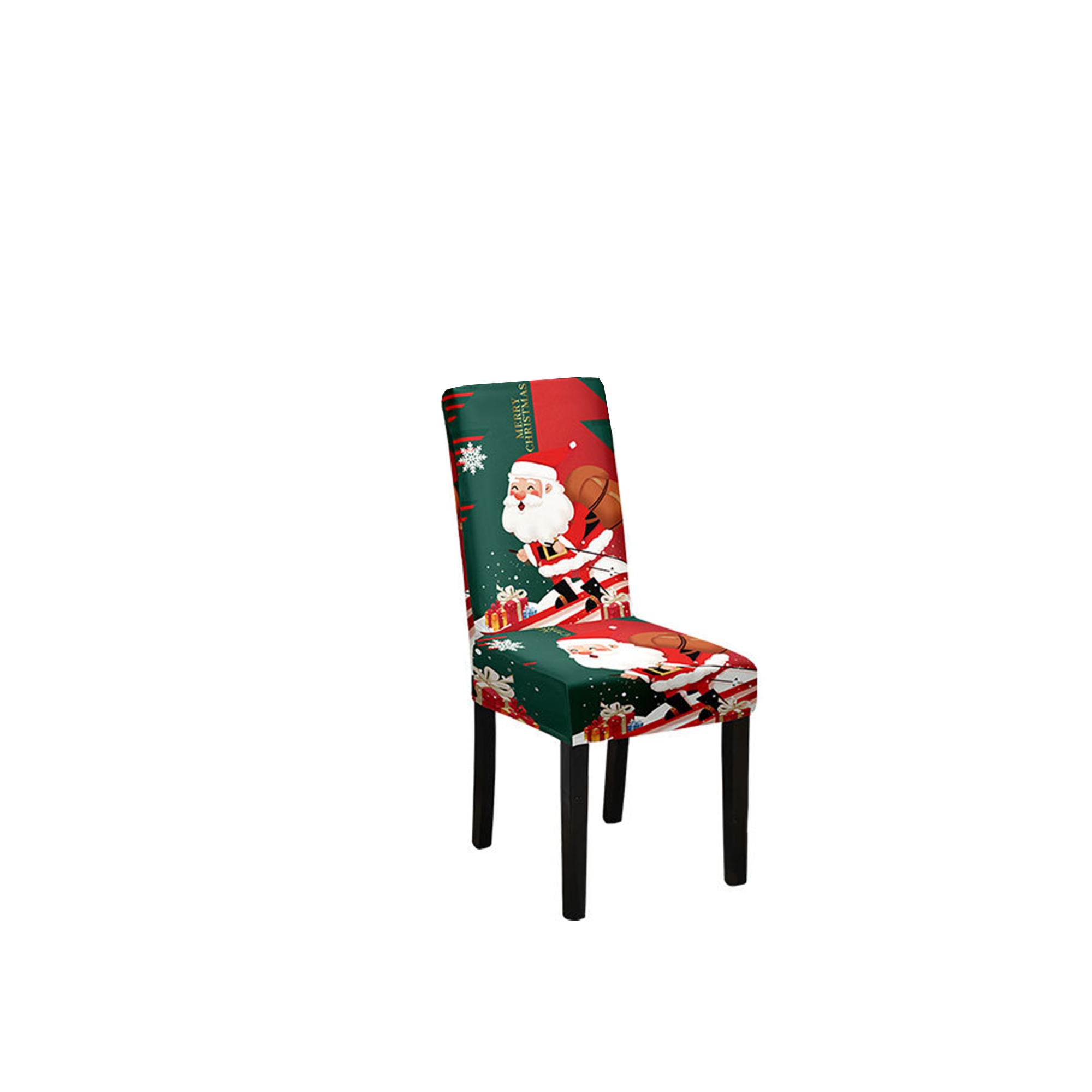 Vibrant digital print Christmas chair covers 