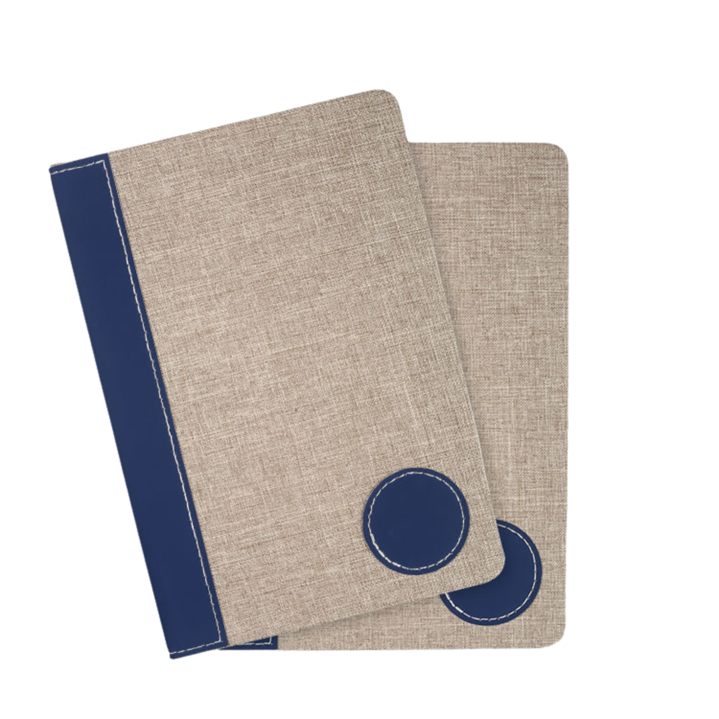 linen-bound splicing notebook.