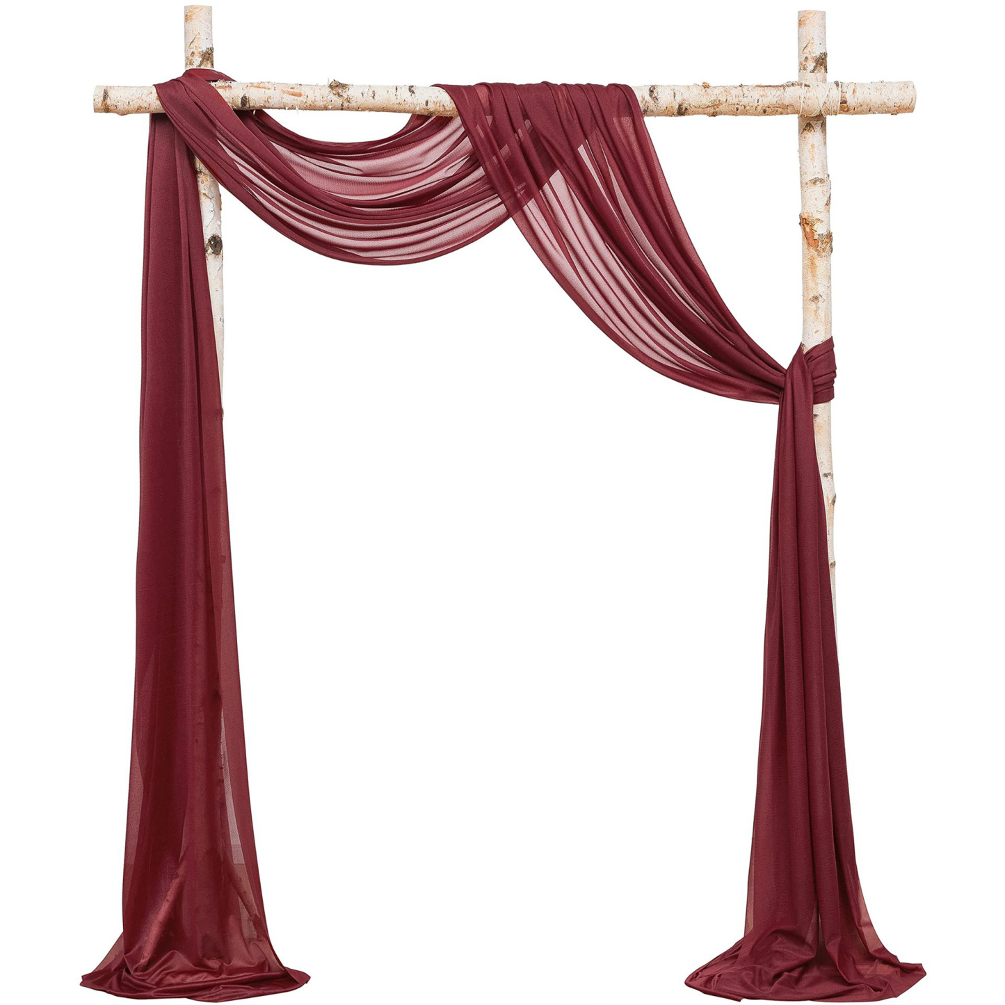 Elegant Chiffon Drapery Curtain 27.6" x 236.2"