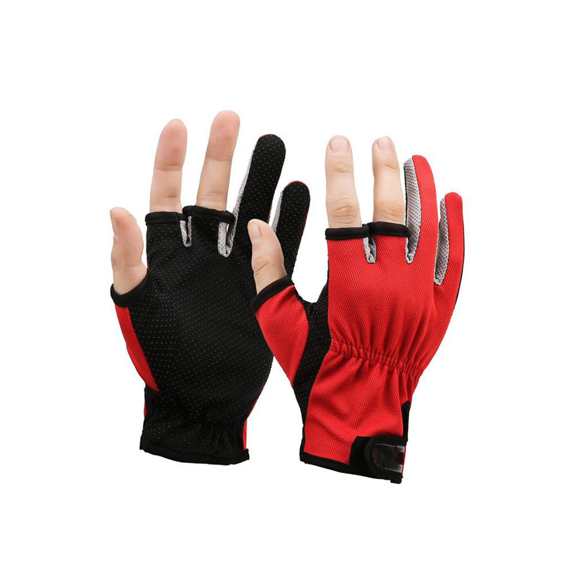 Fishing Gloves with Three Fingers (Size: 7.5 x 3.7 inches)