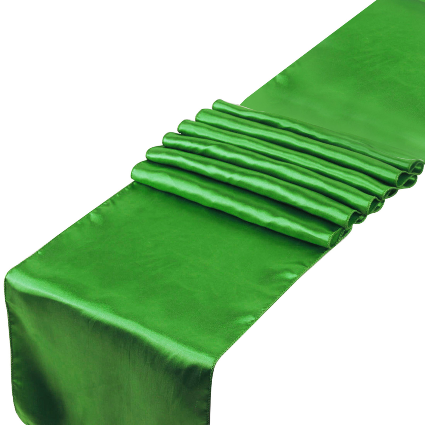 Elegant Satin Table Runner Flag for Dining 11.8" x 108.3"