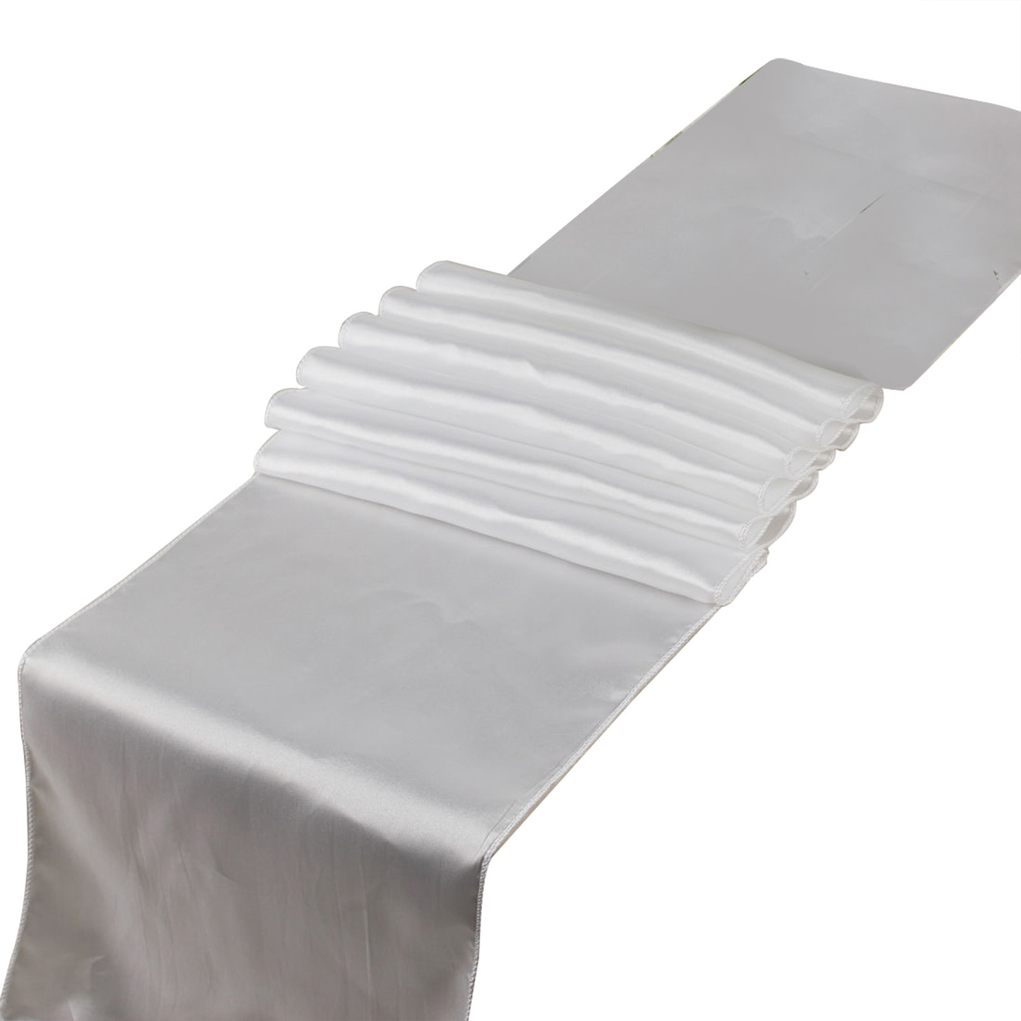 Elegant Satin Table Runner Flag for Dining 11.8" x 108.3"