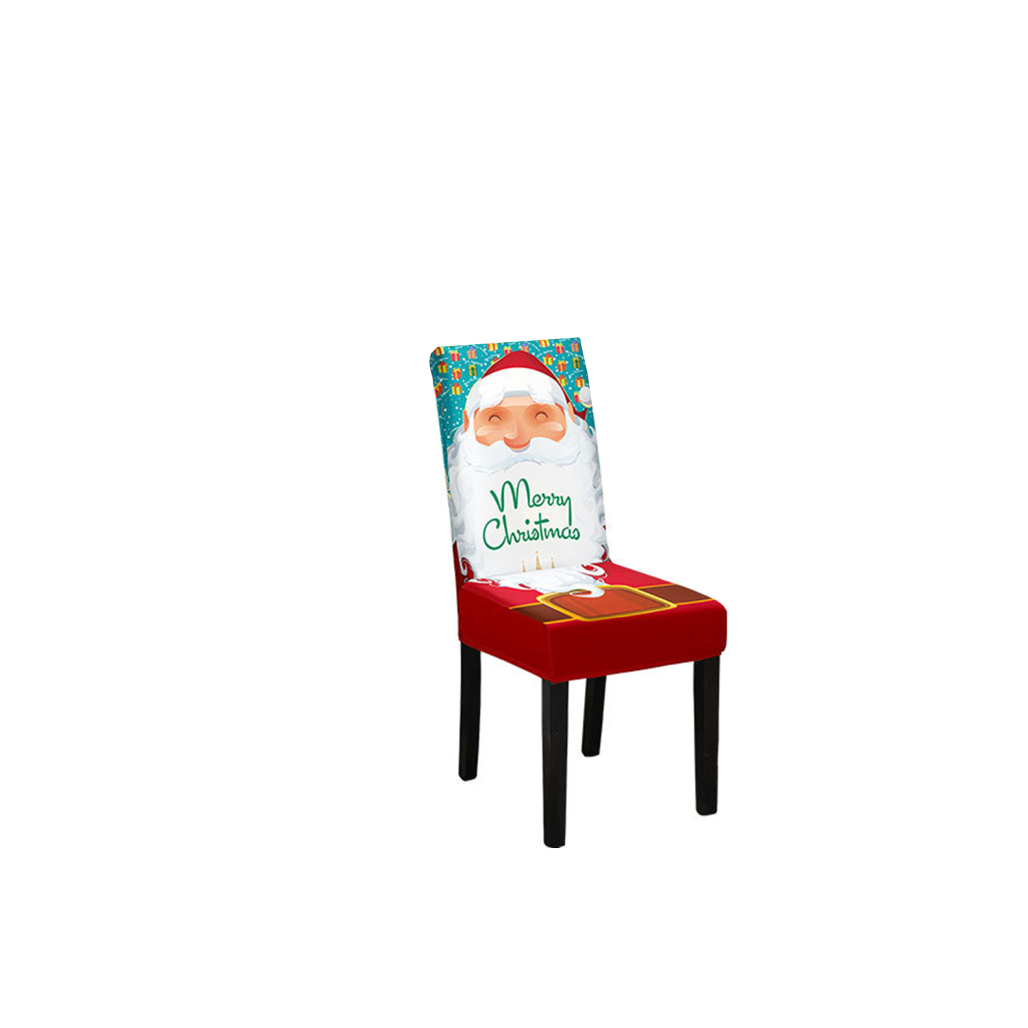 Vibrant digital print Christmas chair covers 