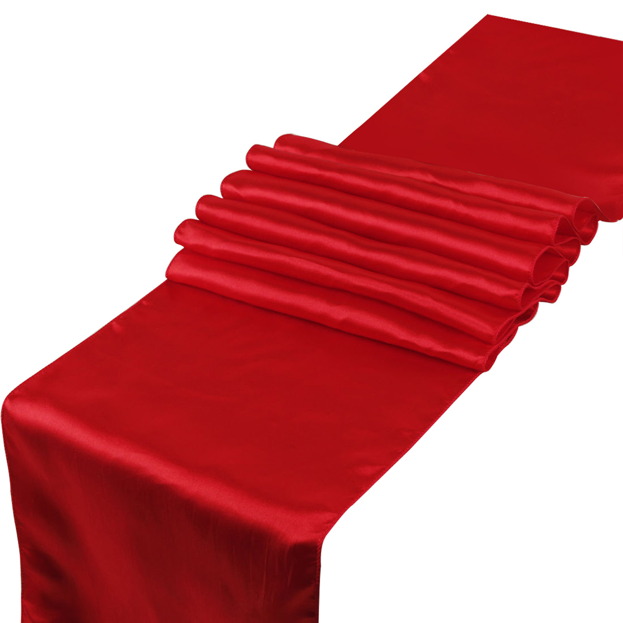Elegant Satin Table Runner Flag for Dining 11.8" x 108.3"