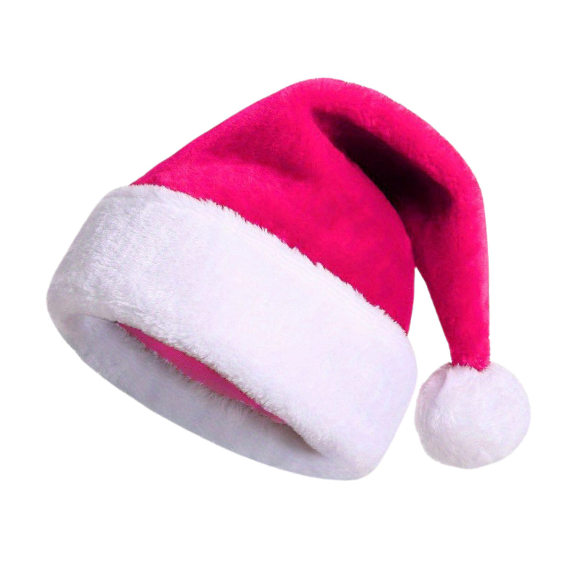 Red Fuzzy Santa Hat