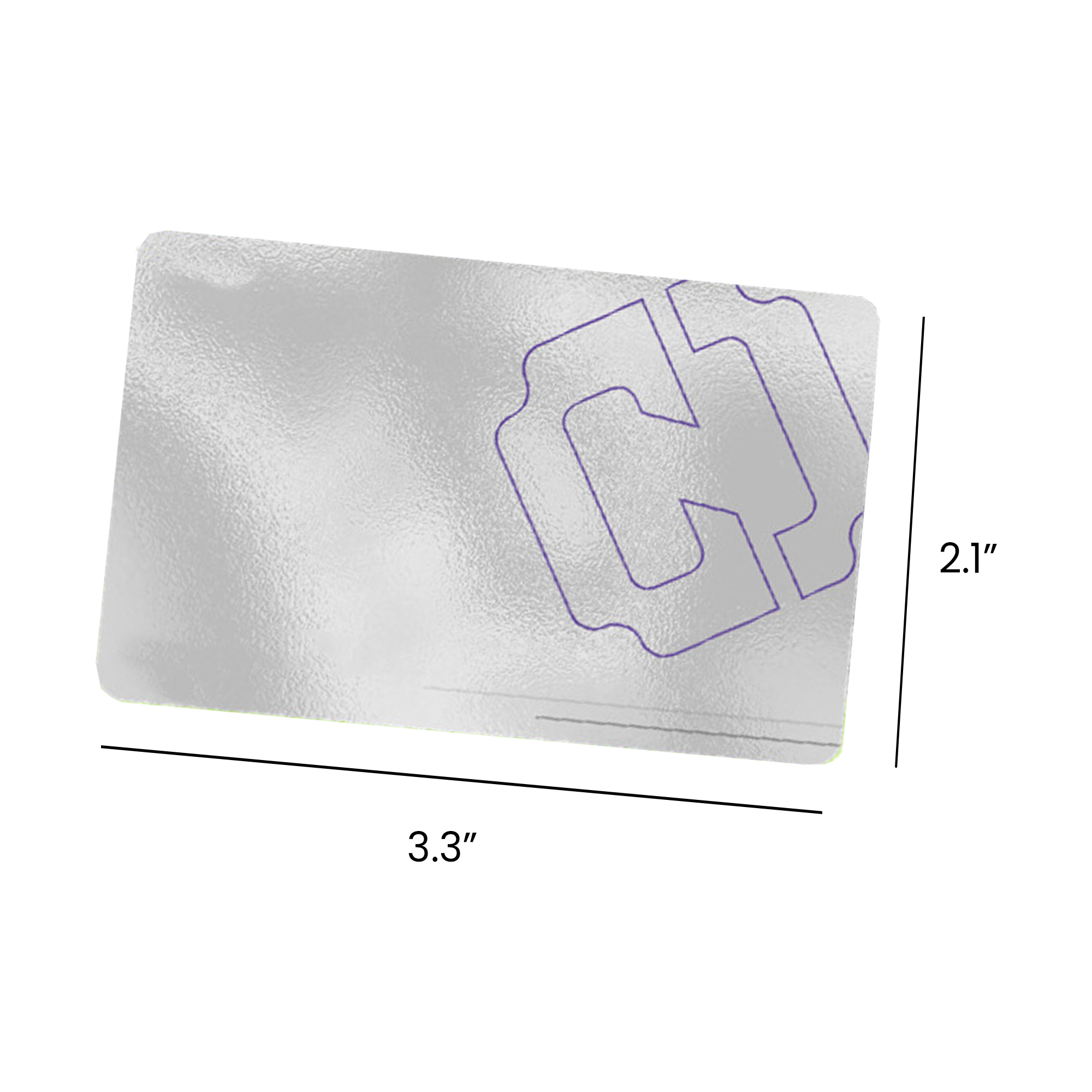 Pvc business card 2.1" x 3.3"