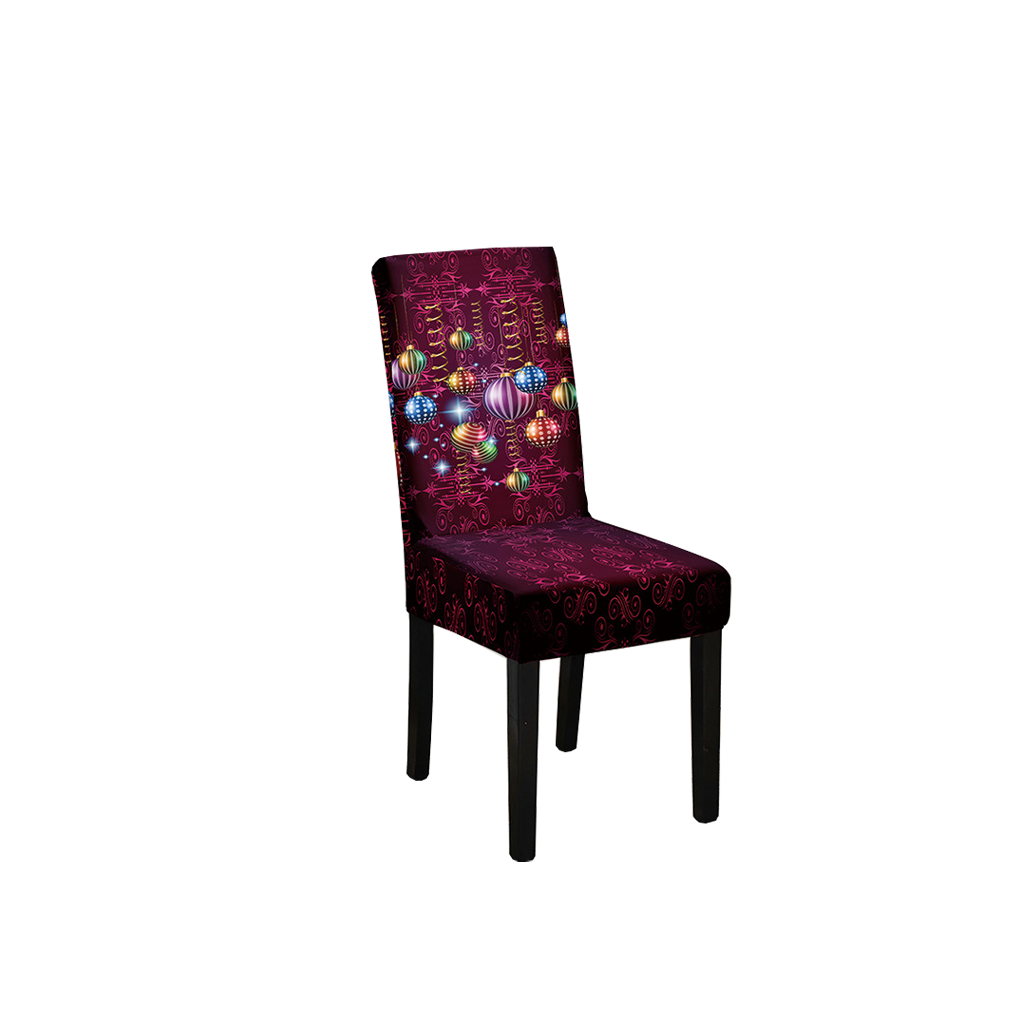 Vibrant digital print Christmas chair covers 