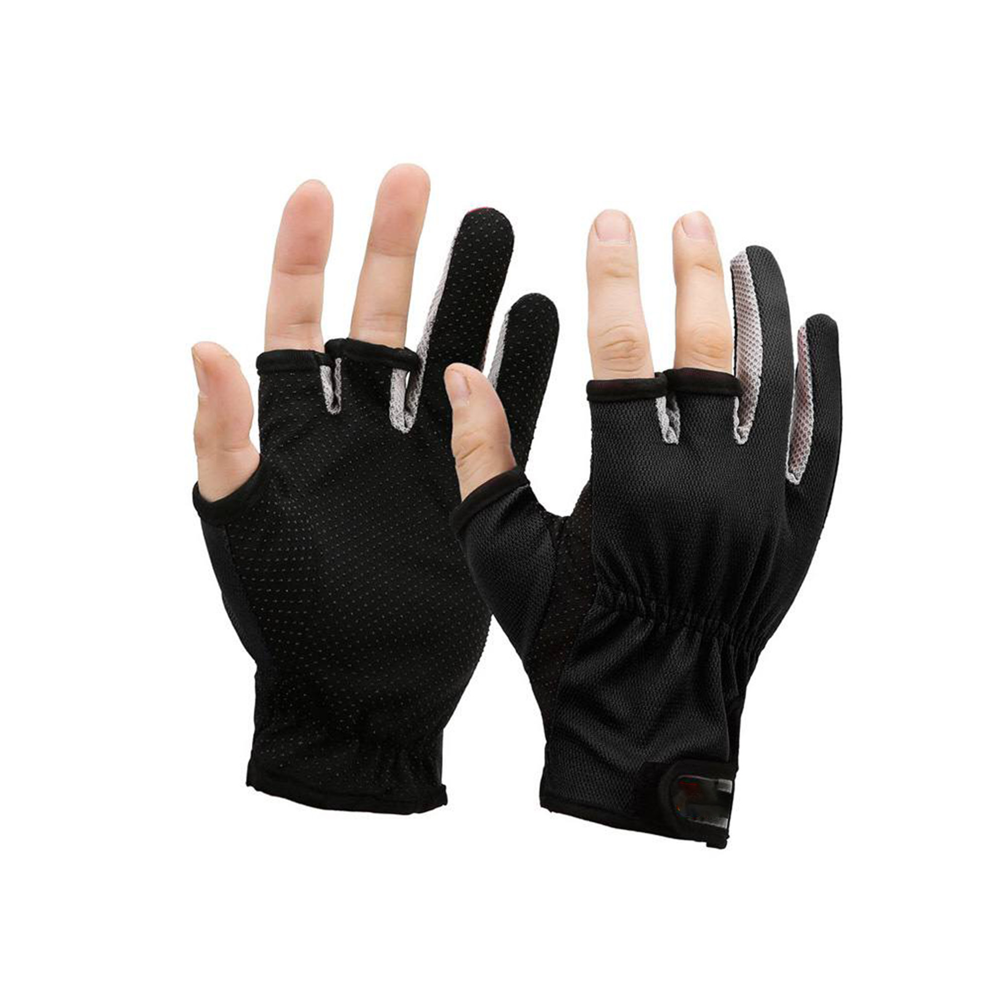 Fishing Gloves with Three Fingers (Size: 7.5 x 3.7 inches)