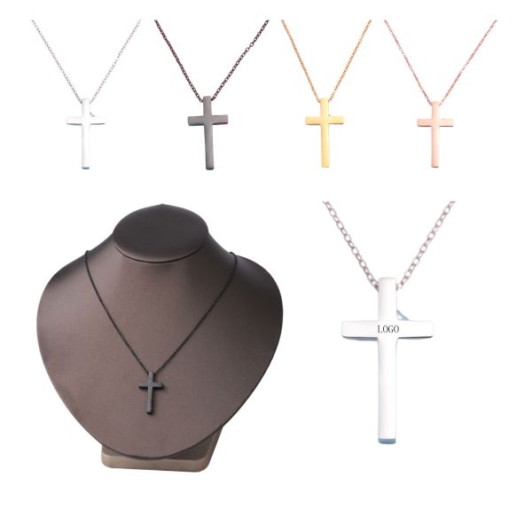 Durable Titanium Cross Pendant Necklace
