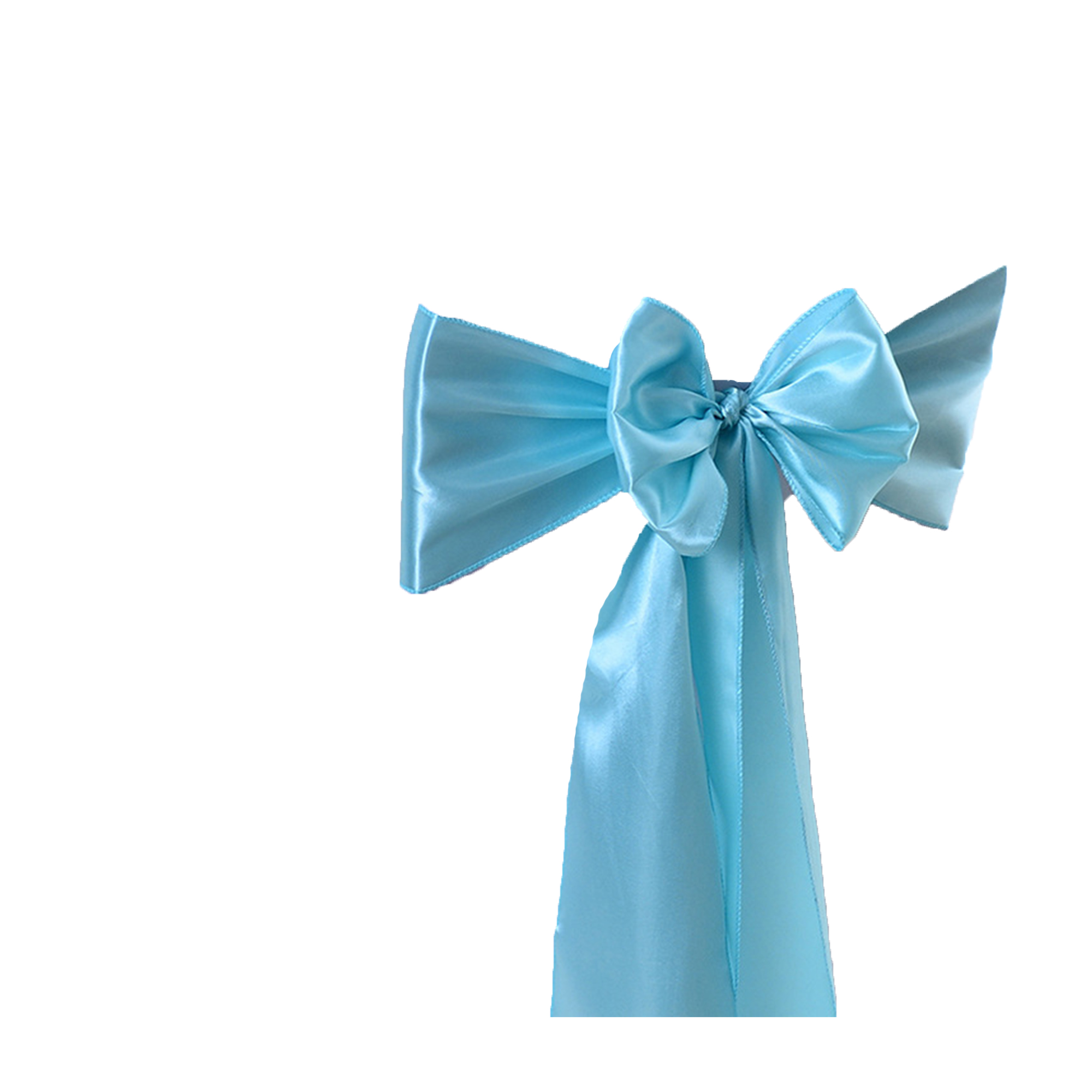Exquisite satin ribbon chair cover 6.7" x 108.3"
