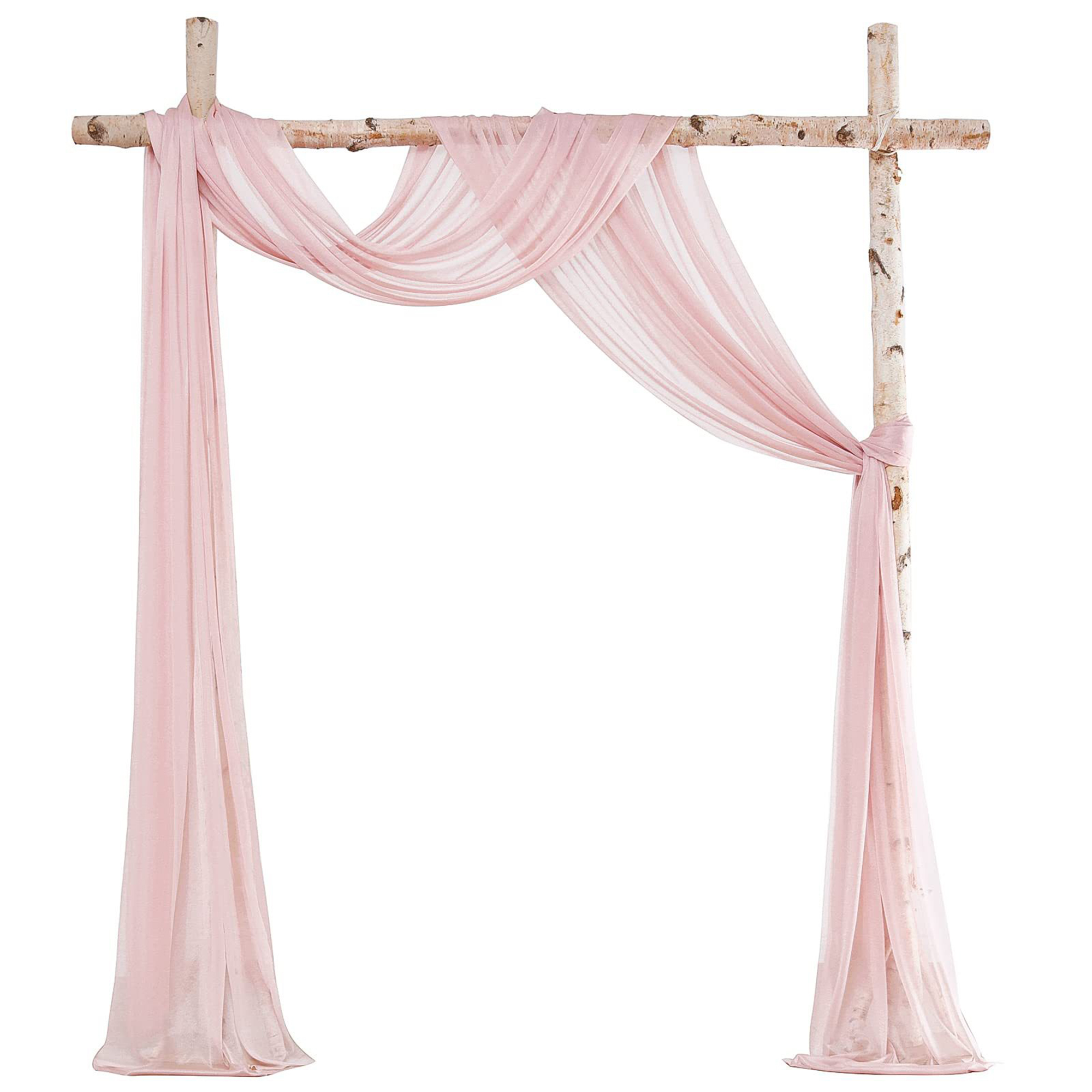 Elegant Chiffon Drapery Curtain 27.6" x 236.2"