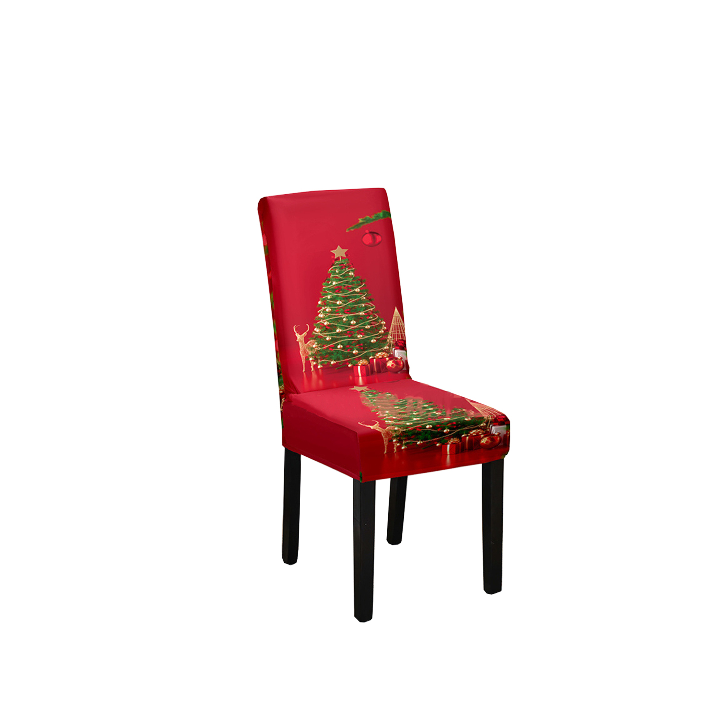 Vibrant digital print Christmas chair covers 