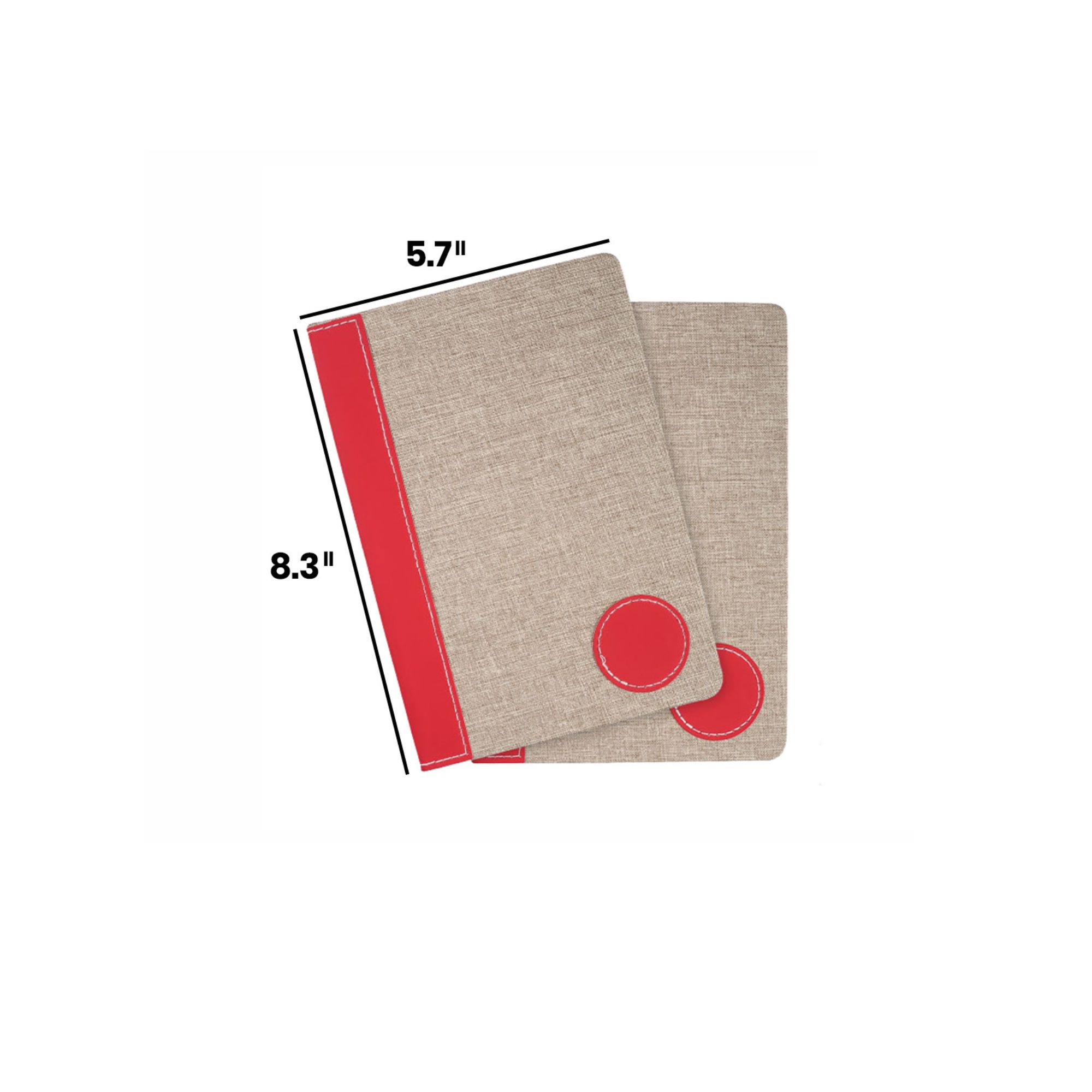 linen-bound splicing notebook.