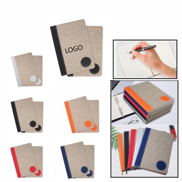 linen-bound splicing notebook.