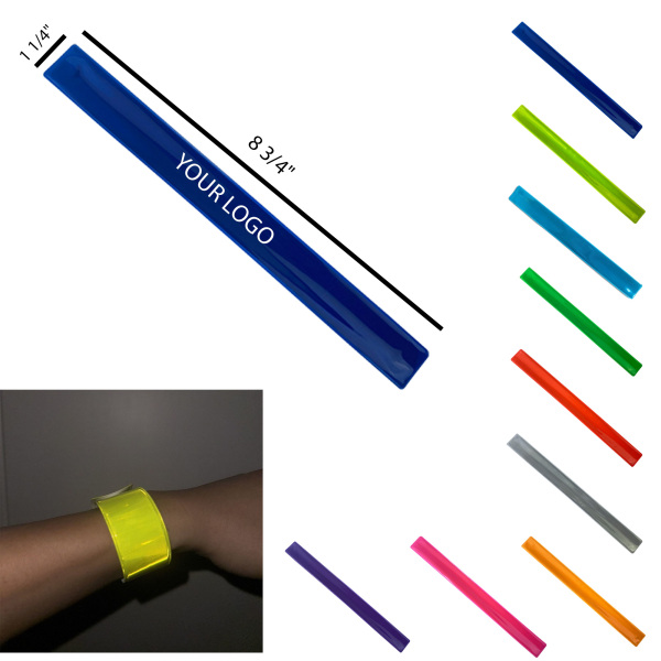 High-Visibility Slap Bracelet for Day and Night Safety    8 3/4" x 1 1/4"