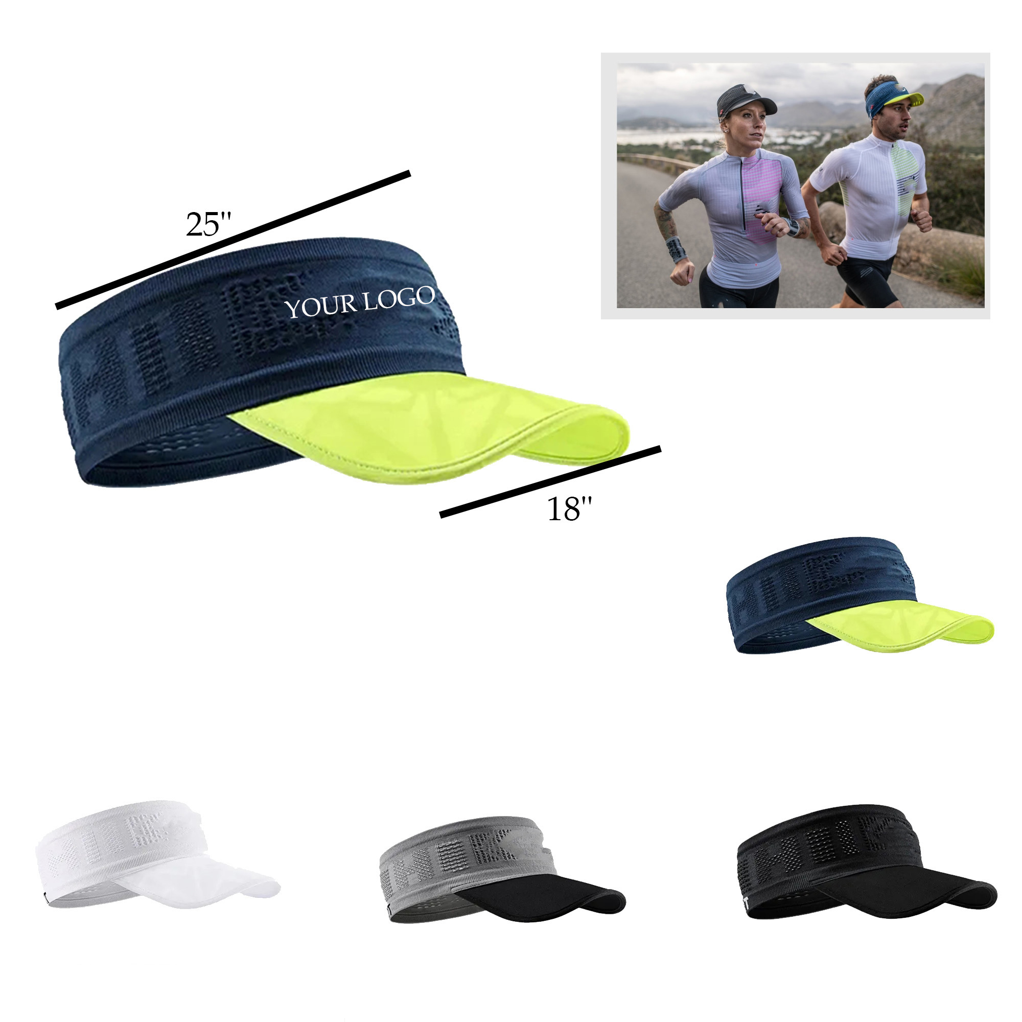  Lightweight Foldable Cap for Summer Sun Protection    18" x 25"