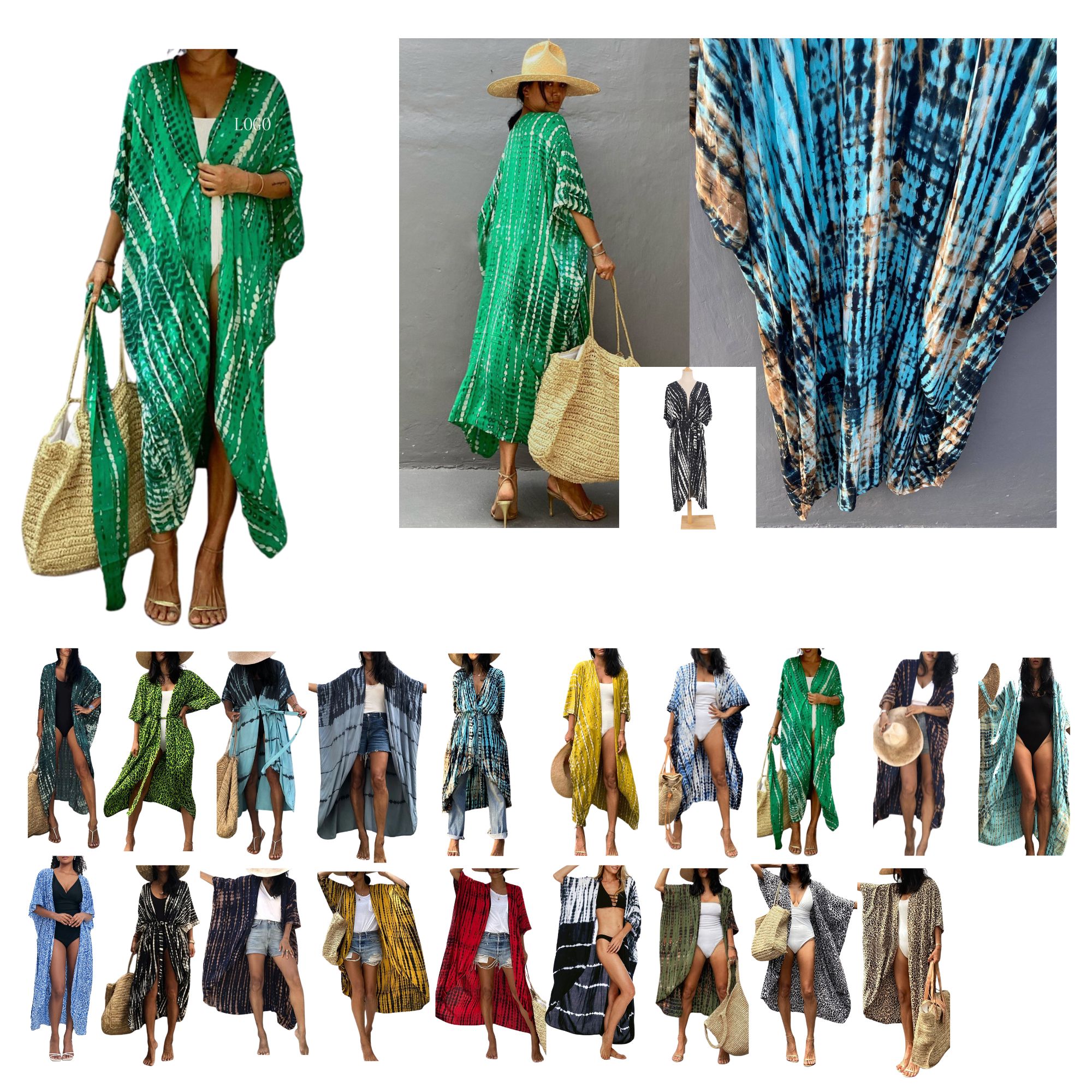 Summer Tie and Dye Beach Wear