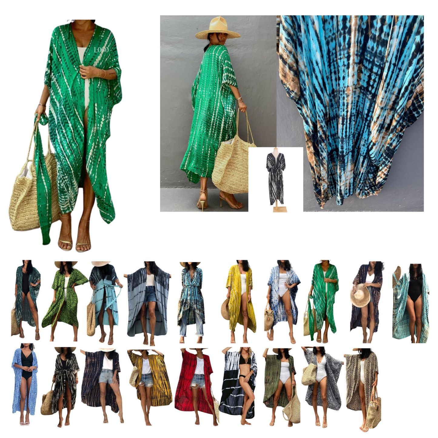 Summer Tie and Dye Beach Wear