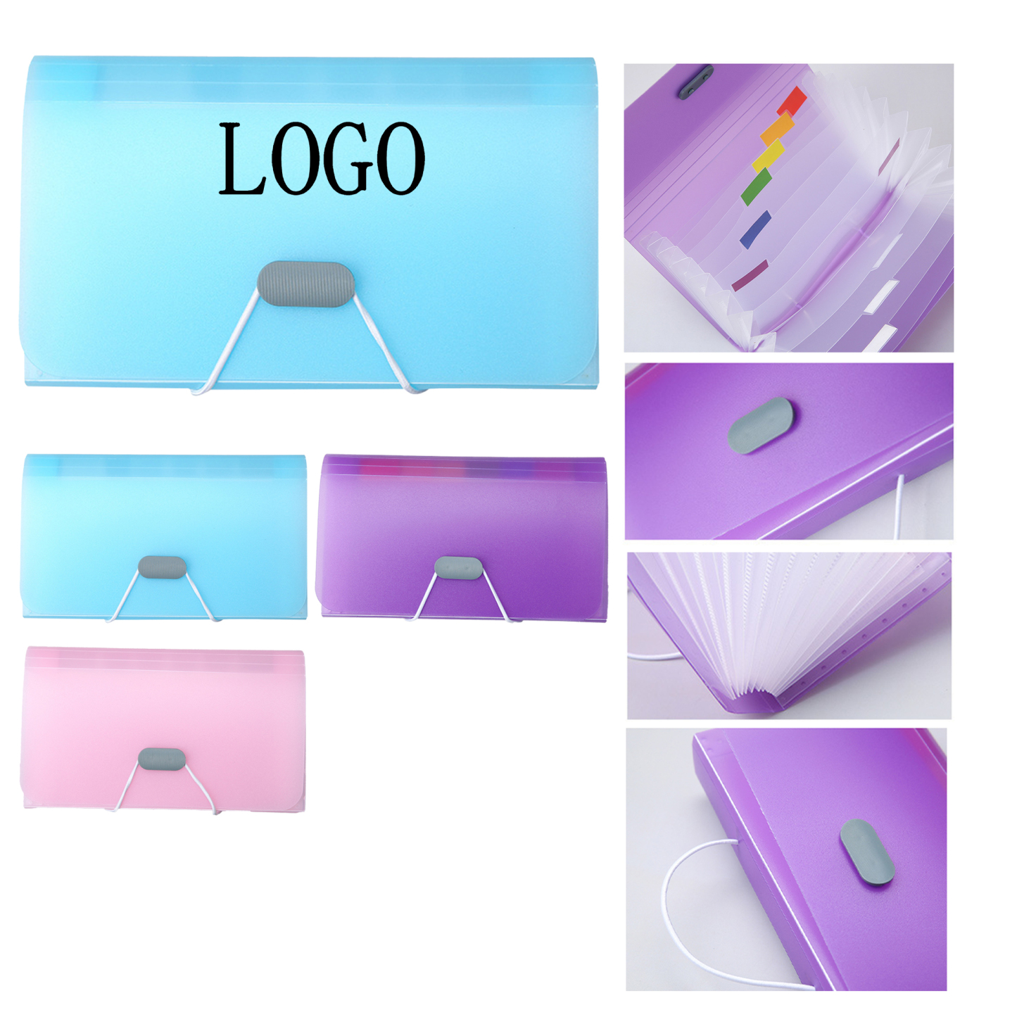 13-Compartment A6 Accordion File Bag is a versatile, waterproof storage solution (7.1." x  4.1")