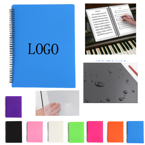 Non-reflective music folder a4 transparent double-sided music folder piano music clip 12.2" x 9.3" x 0.8"