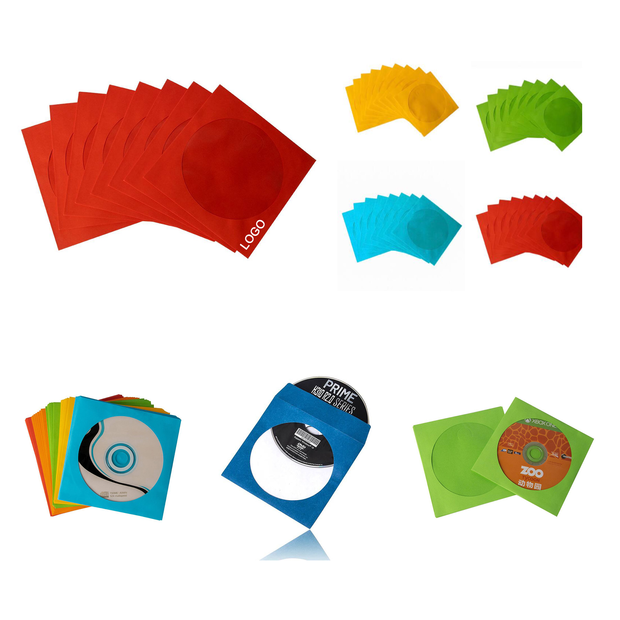 Standard CD/DVD Paper Sleeve with Clear Window - 4.9"