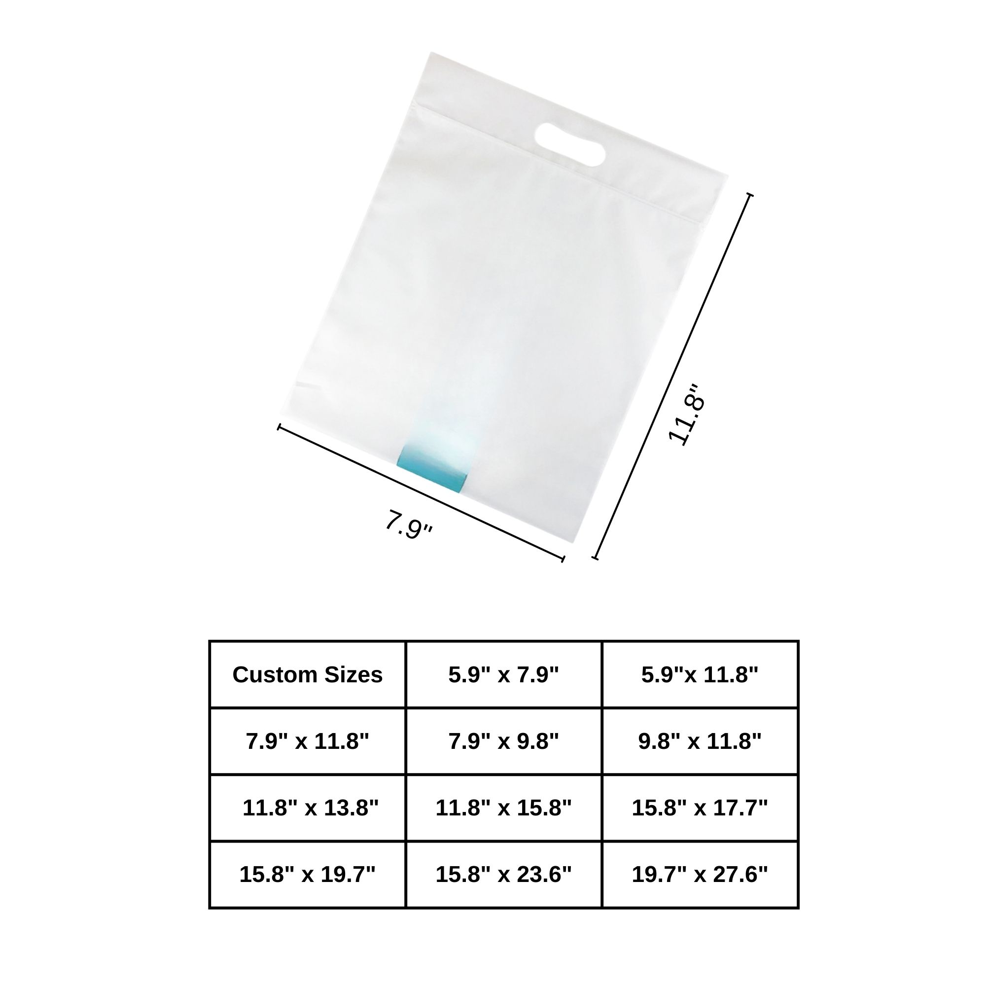 Resealeable Frosted Tote Bag