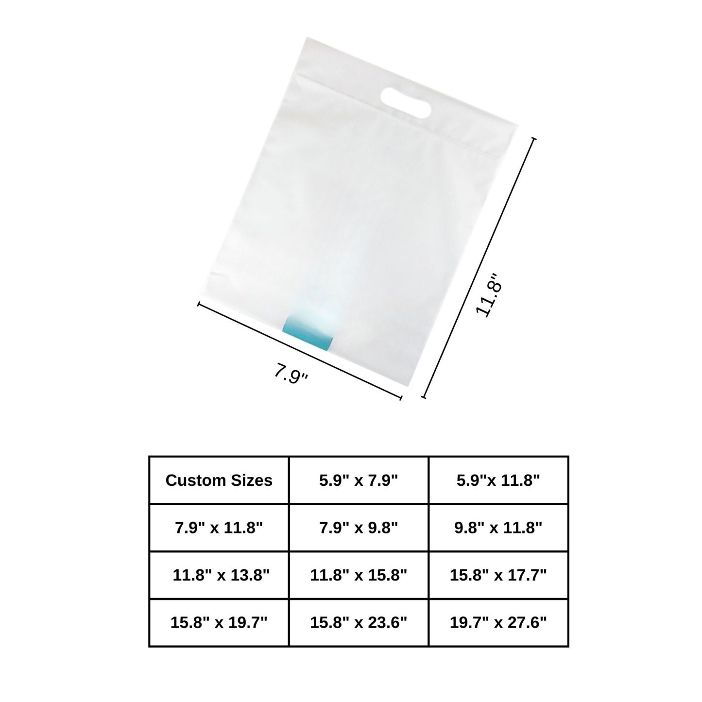 Resealeable Frosted Tote Bag