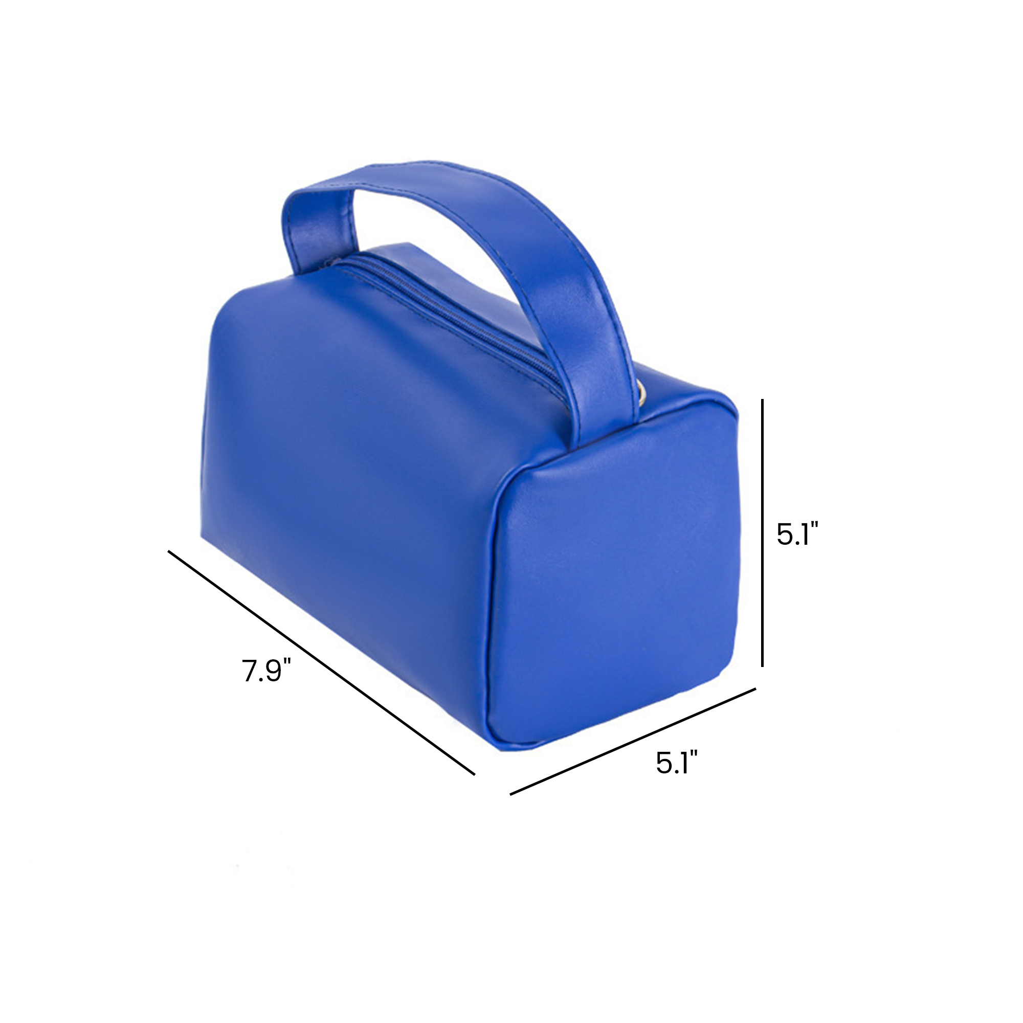 Waterproof Cosmetic Travel Bag - Candy Colors, Large Capacity (5.1" x 7.9" x 5.1") 