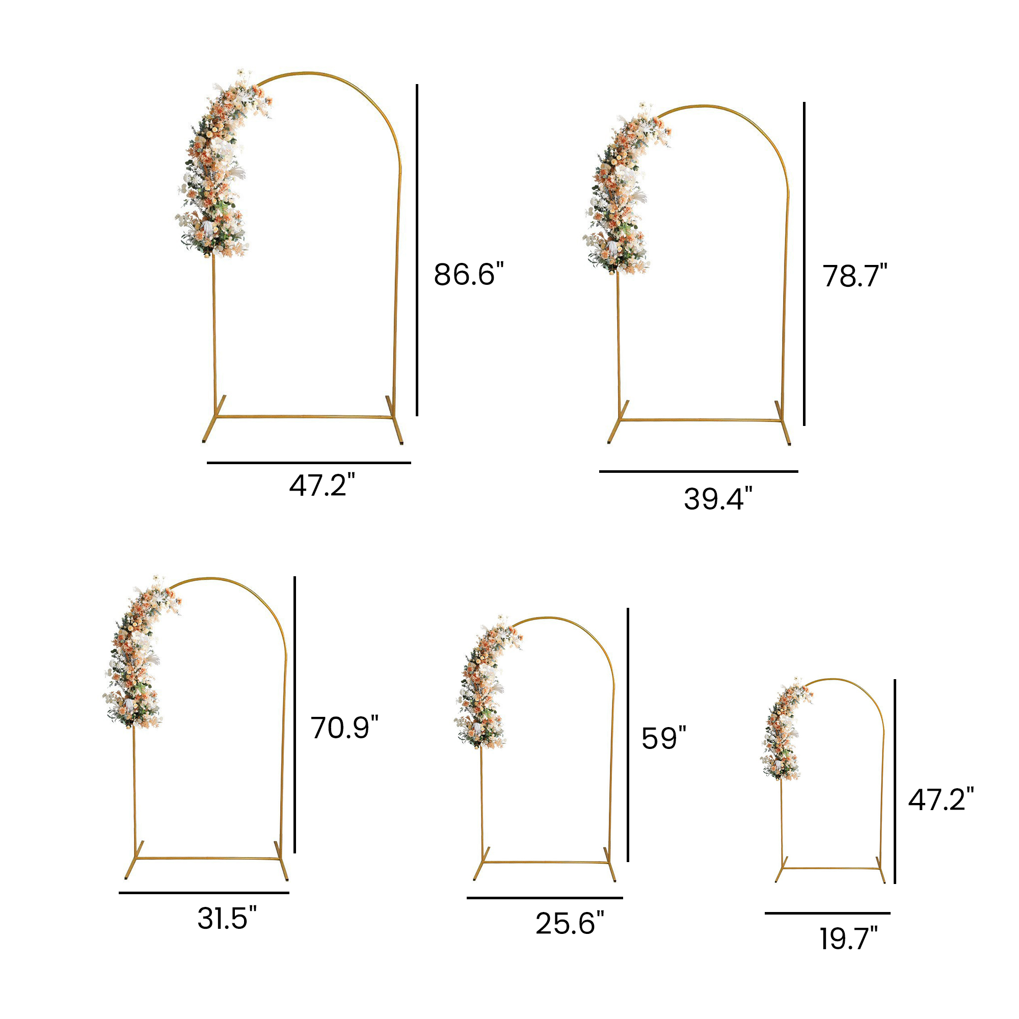 Wedding Arch Iron Frame Decoration
